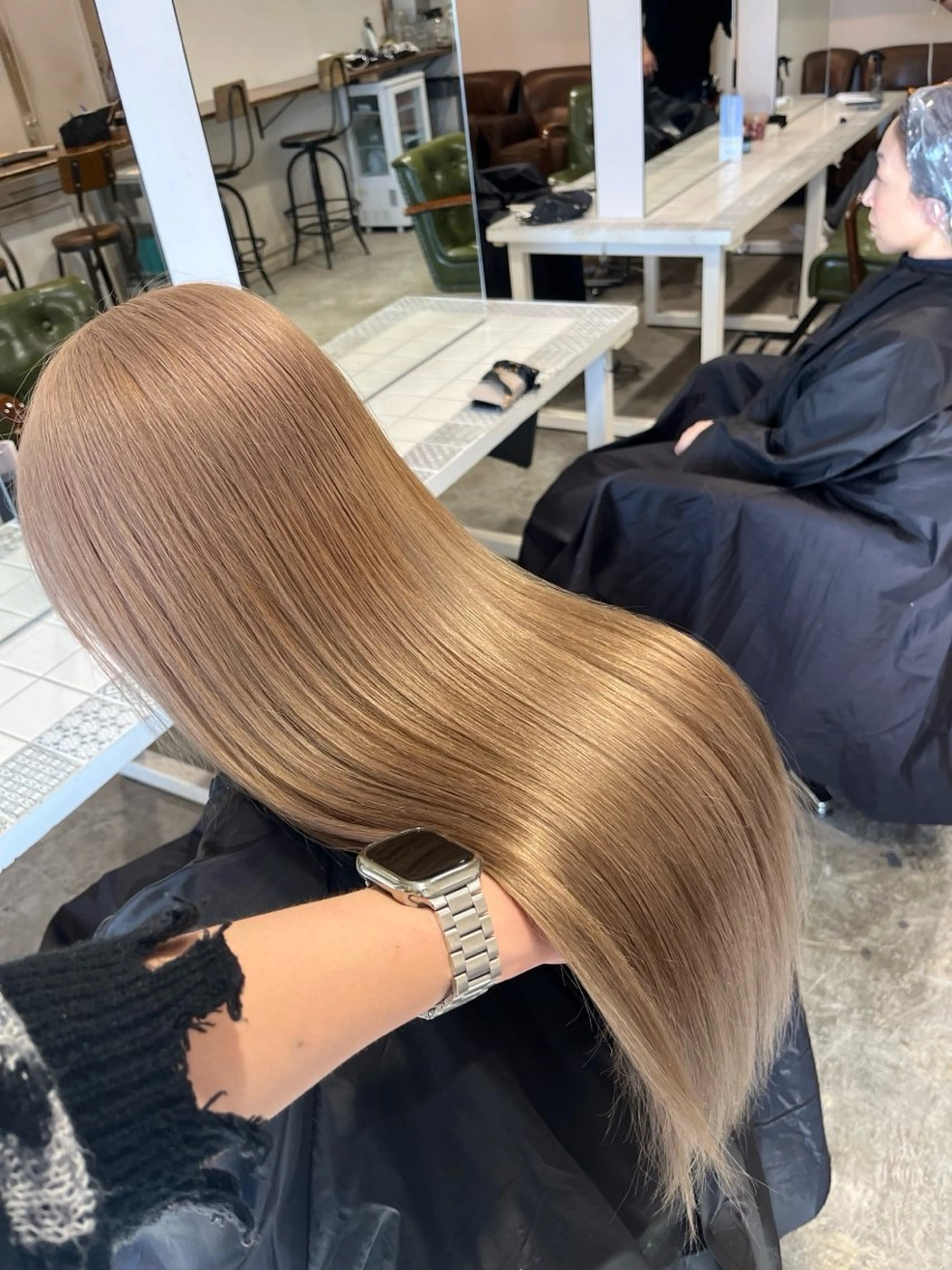 ミディアム カラー ヘアアレンジ ヘアカラー トリートメント 菅宮 皐のヘアスタイル