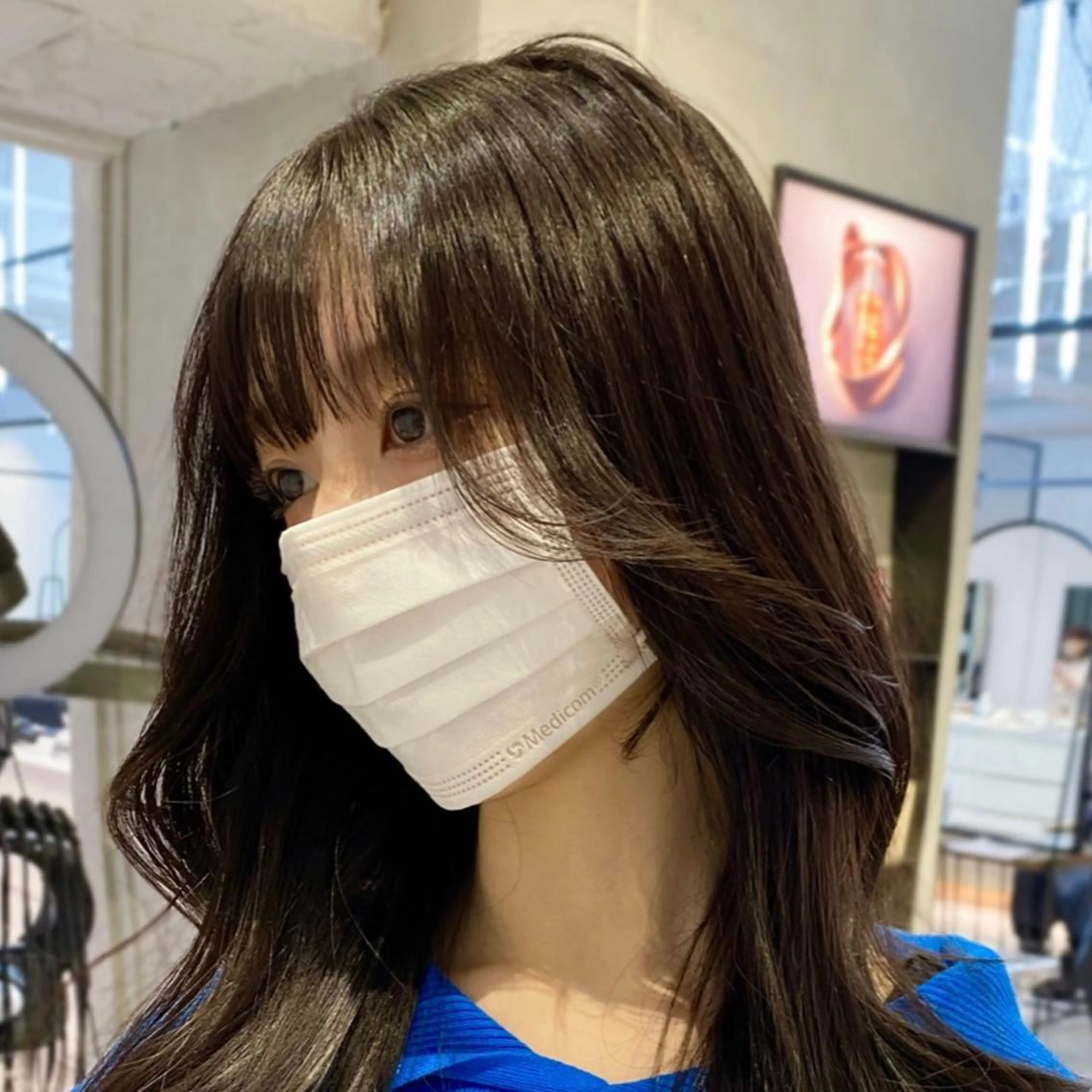 ロング カット 🌫️韓国hair kanon🇰🇷のヘアスタイル