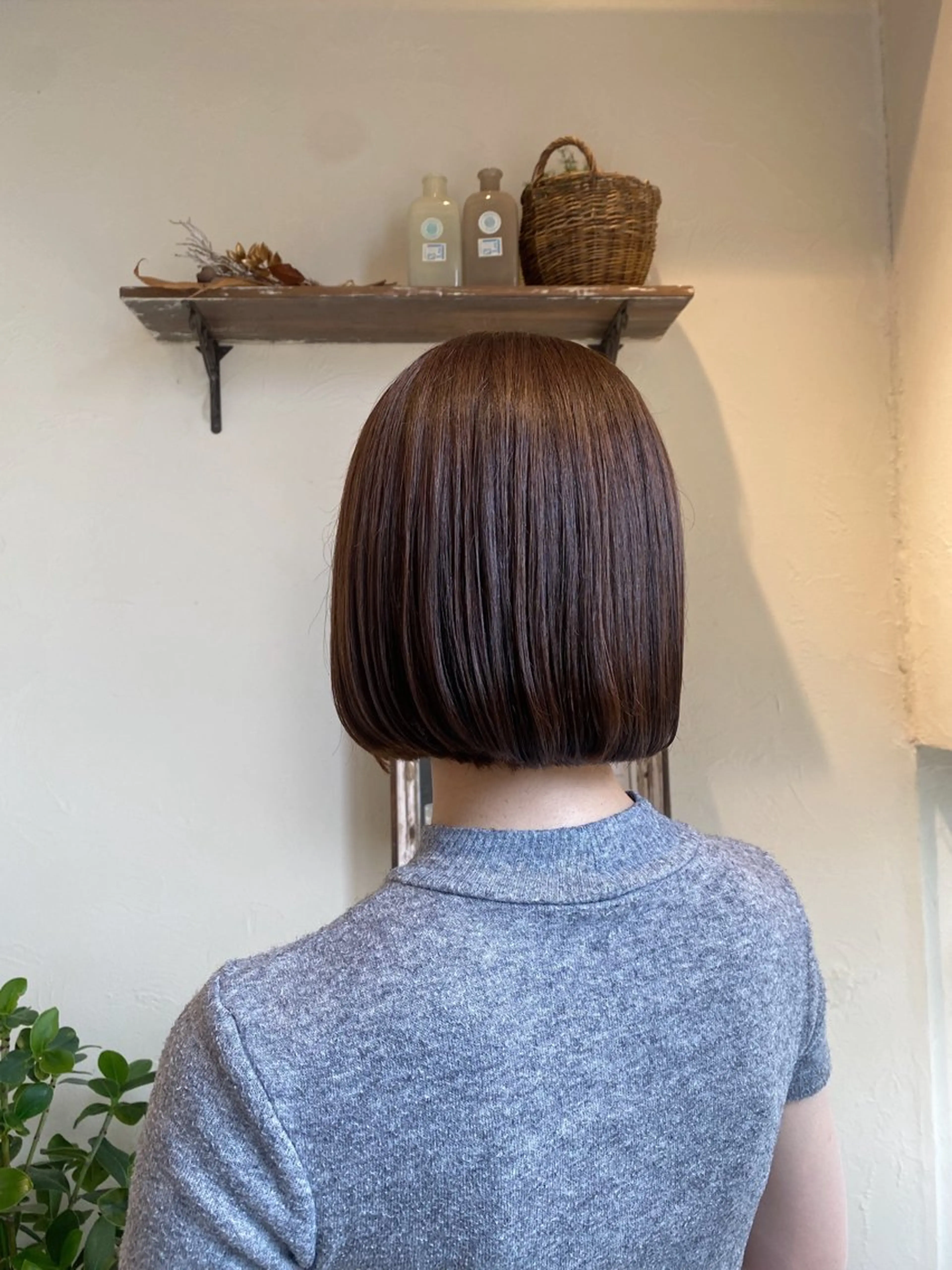 セミロング 艶カラー/ 縮毛矯正 /   タキダのヘアスタイル