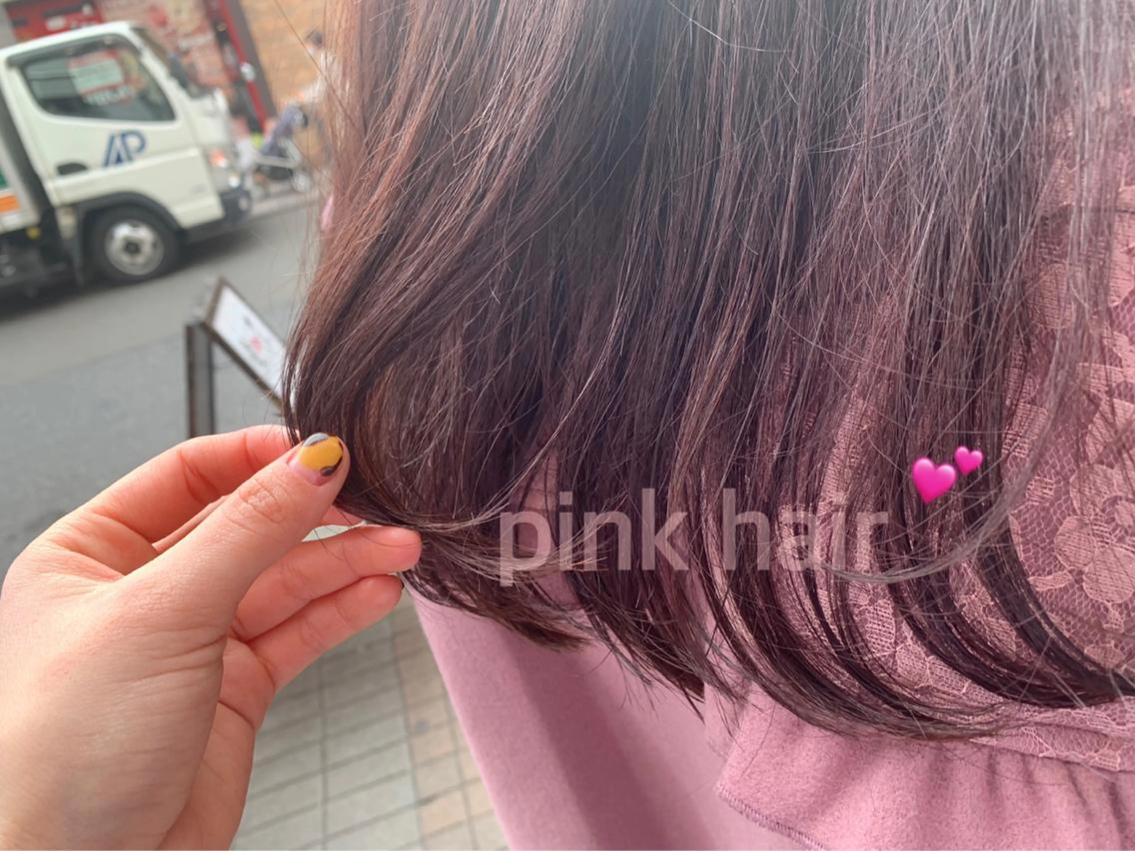 ロング カラー ピンクカラー Stir maison[ステアメゾン]所属・layer cut /MIKUのヘアスタイル