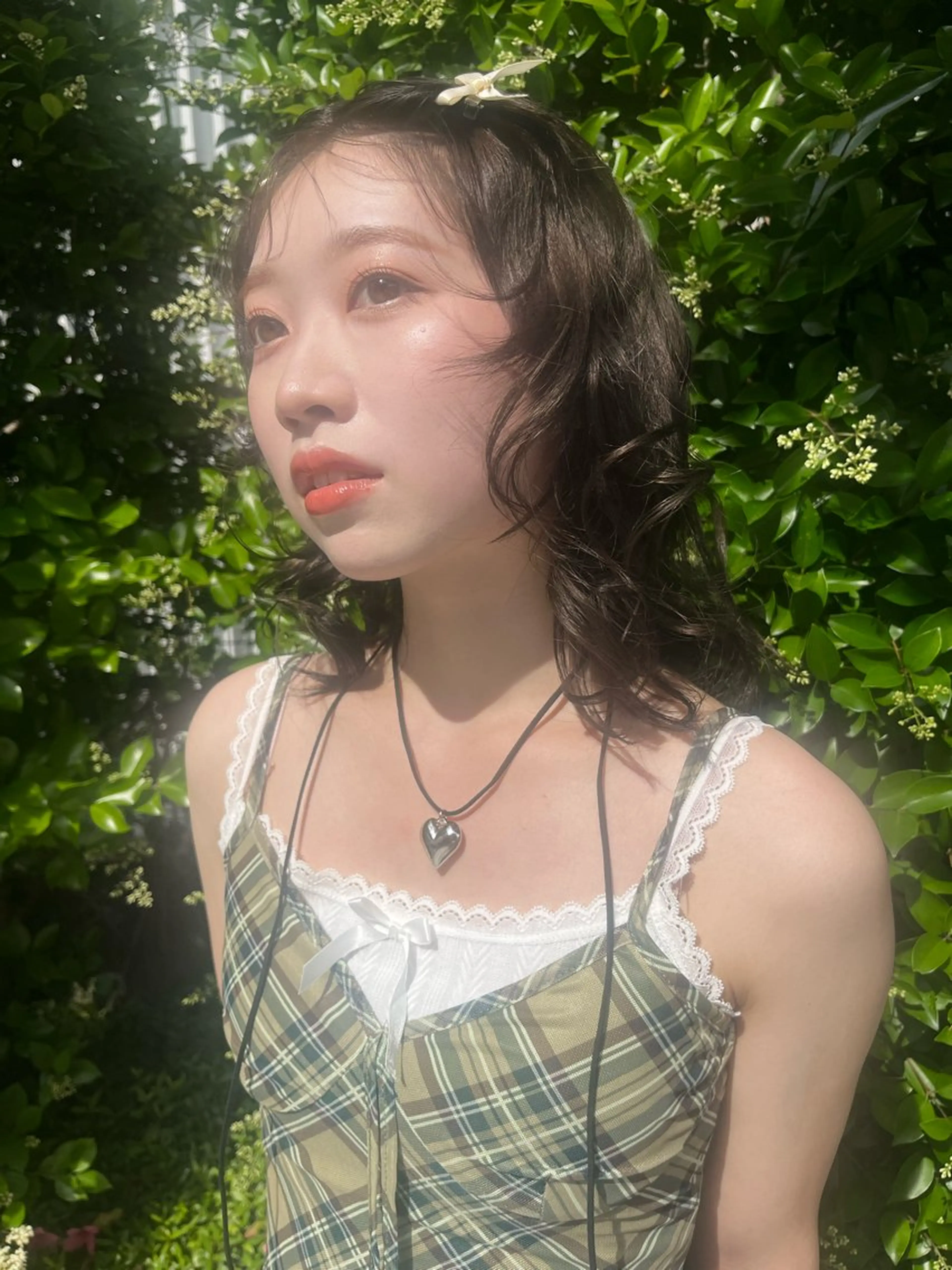 ミディアム カラー ブラウンカラー オリーブブラウン ヘアカラー レイヤーカット/ハイ トーンカラー/きらのヘアスタイル