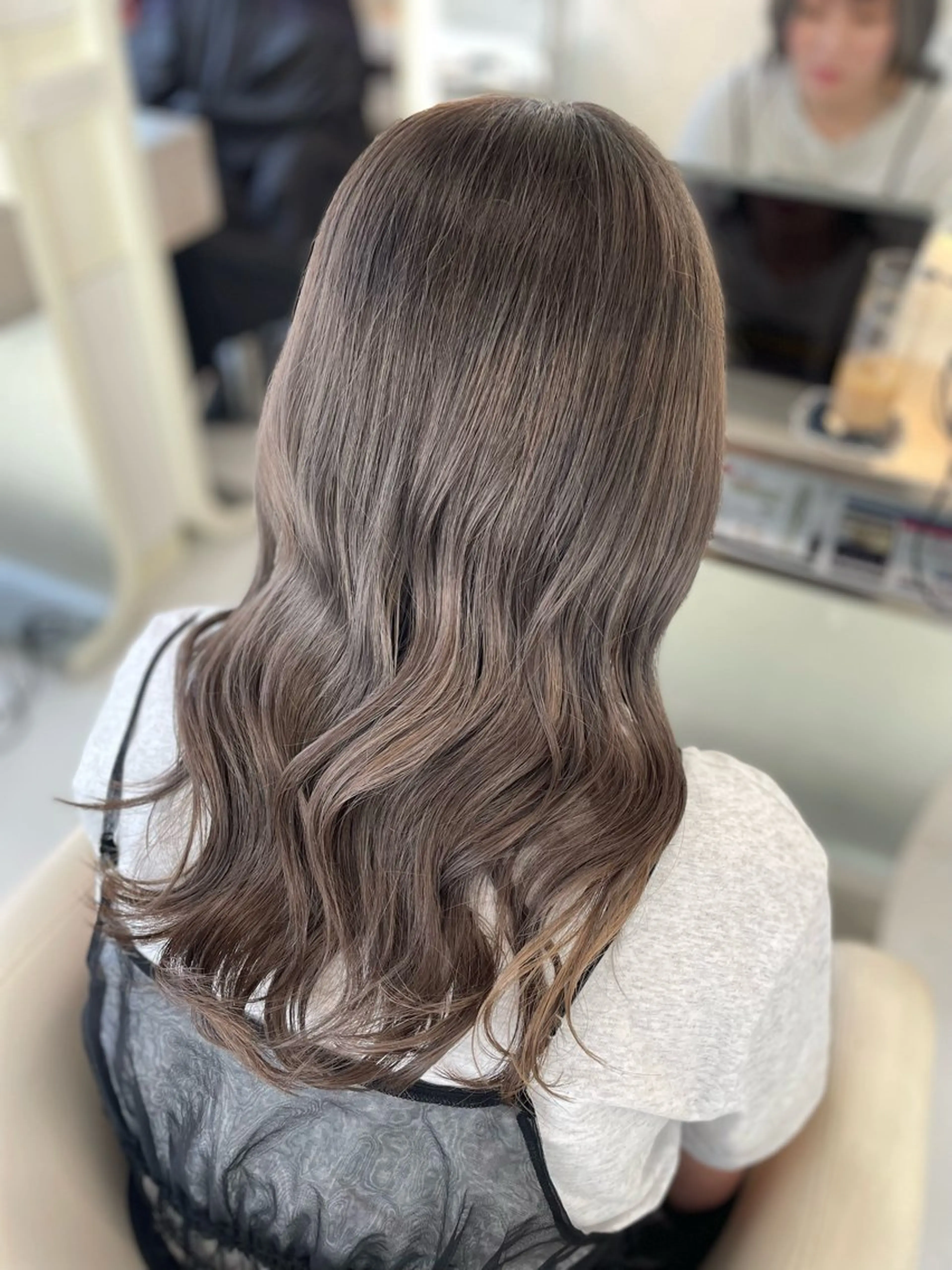 セミロング カット ヘアカラー トリートメント 💈髪質改善メニュー 佐藤 萌💈のヘアスタイル