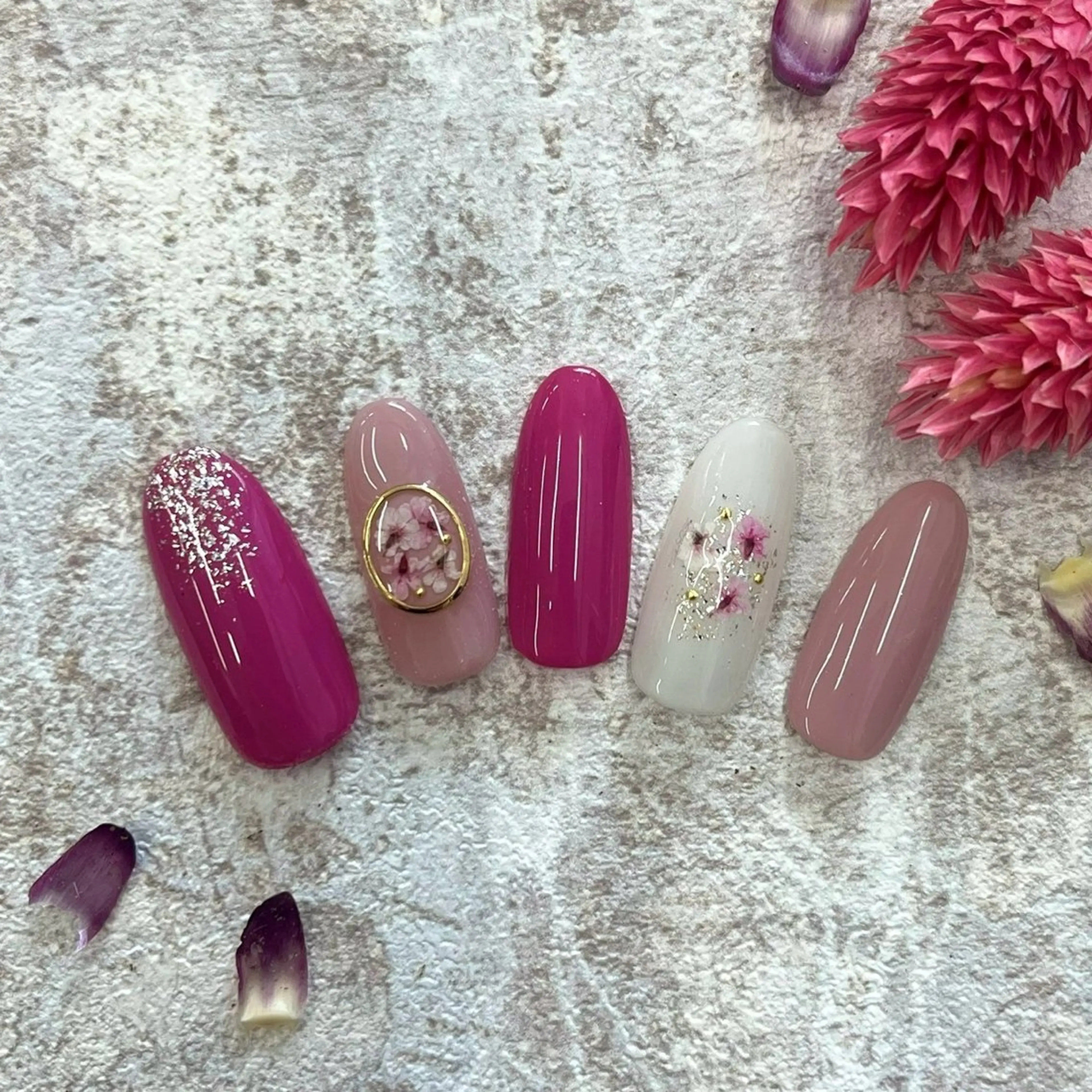 ネイル ⭐︎休業中の練習⭐︎ JNA認定講師髙橋のネイルデザイン