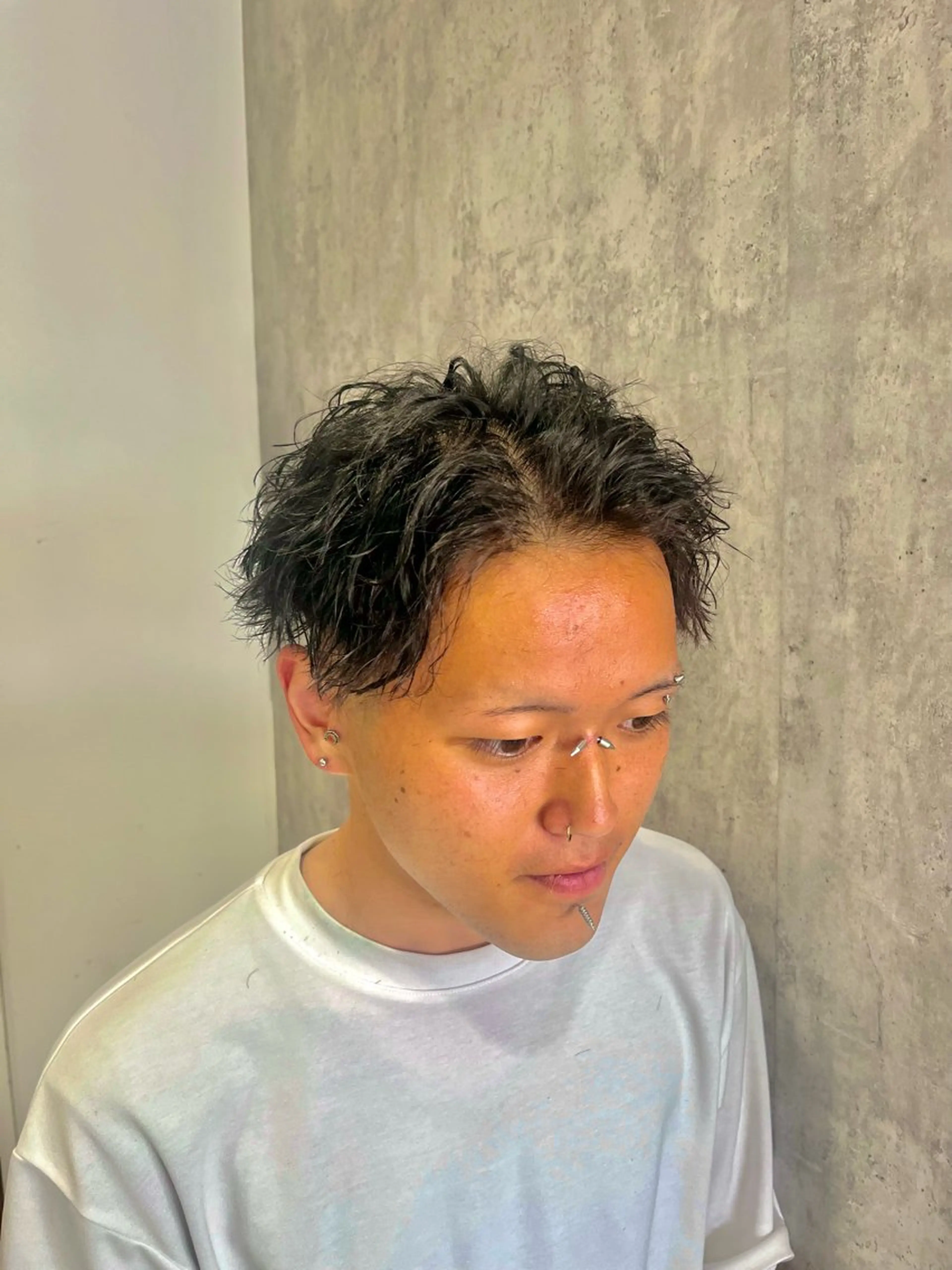 ショート パーマ メンズ カット パーマ 💈メンズパーマ の神様💈よしやのヘアスタイル