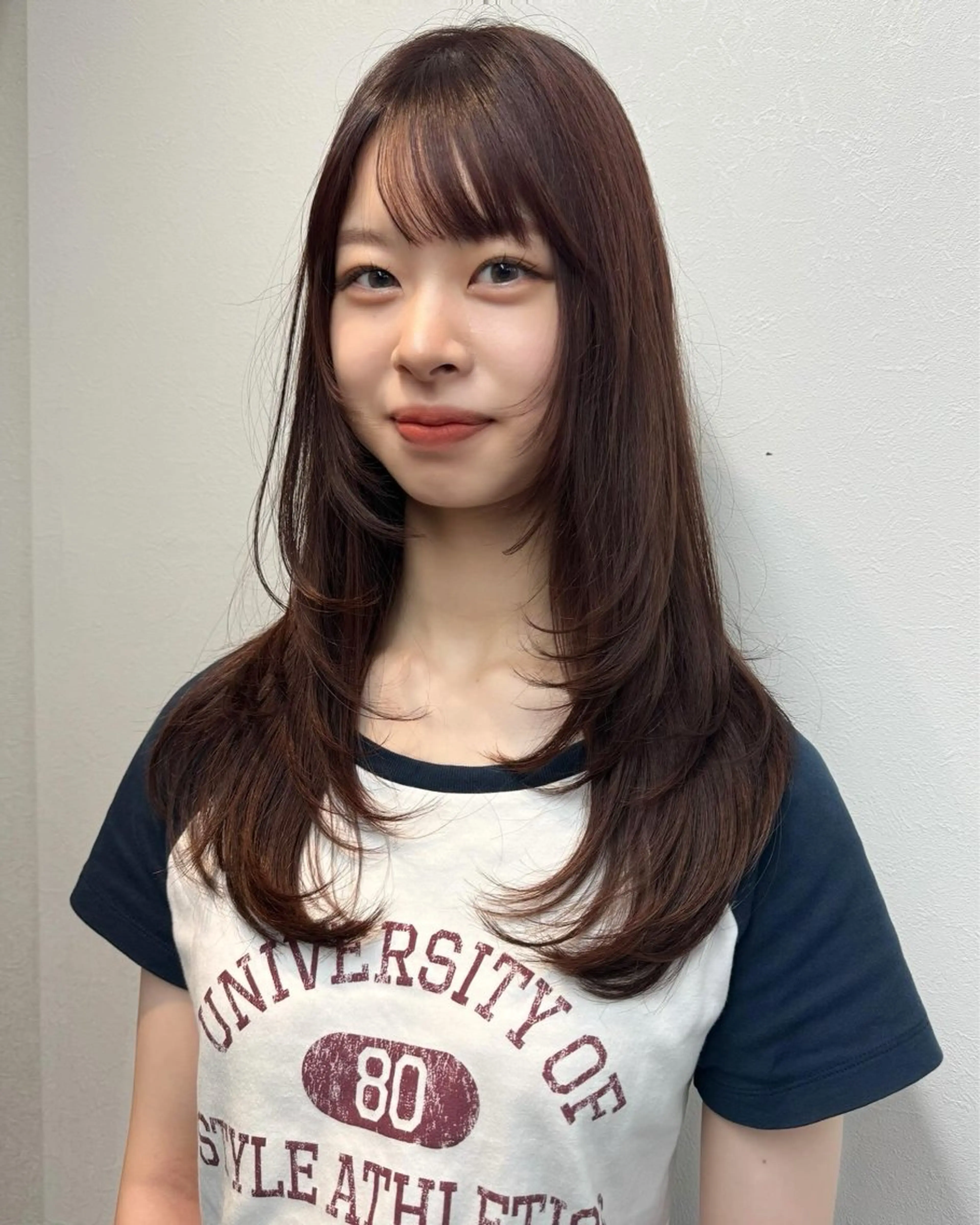 セミロング 透明感🍨レイヤー ヘアセット/miyuのヘアスタイル