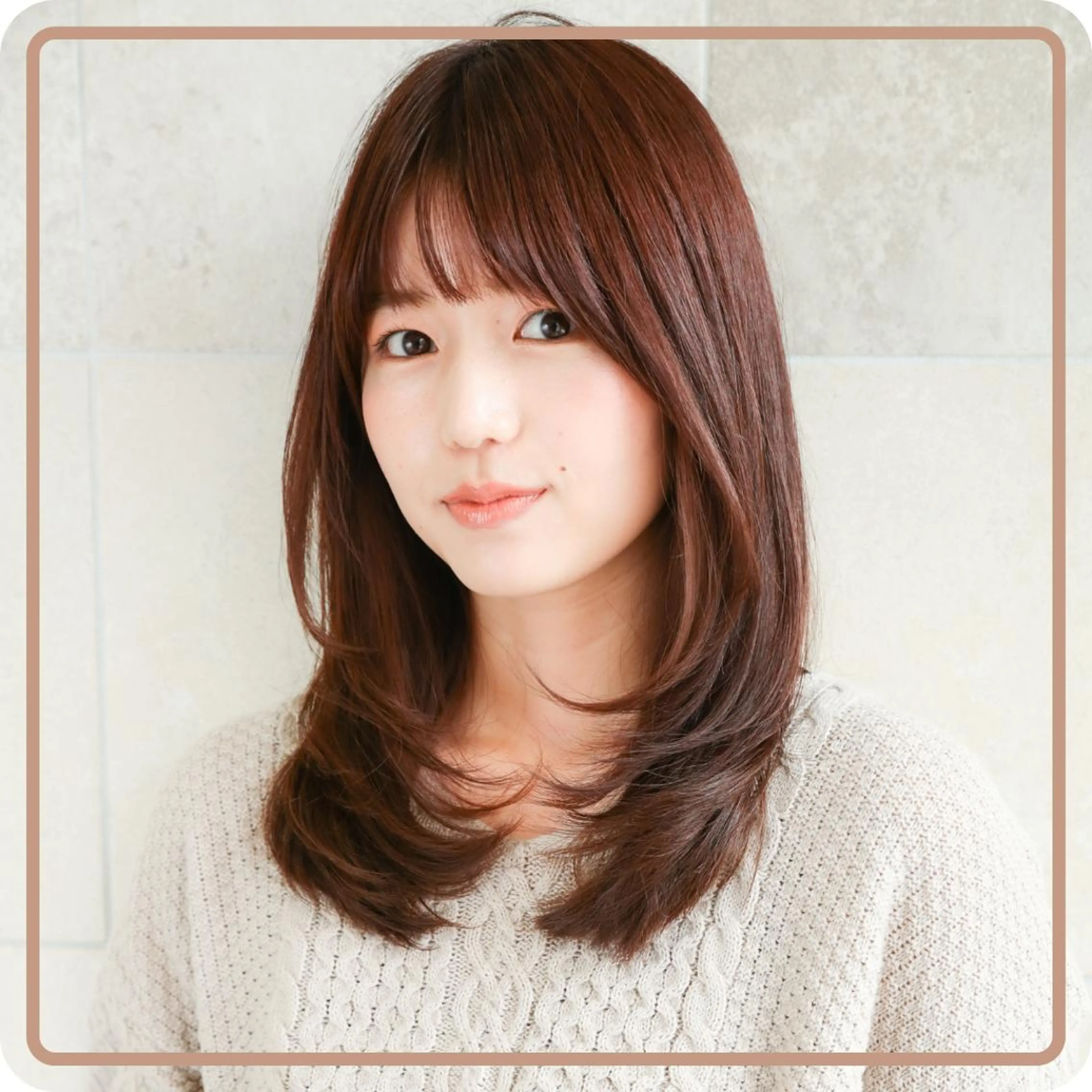ミディアム 岡本 琉聖のヘアスタイル