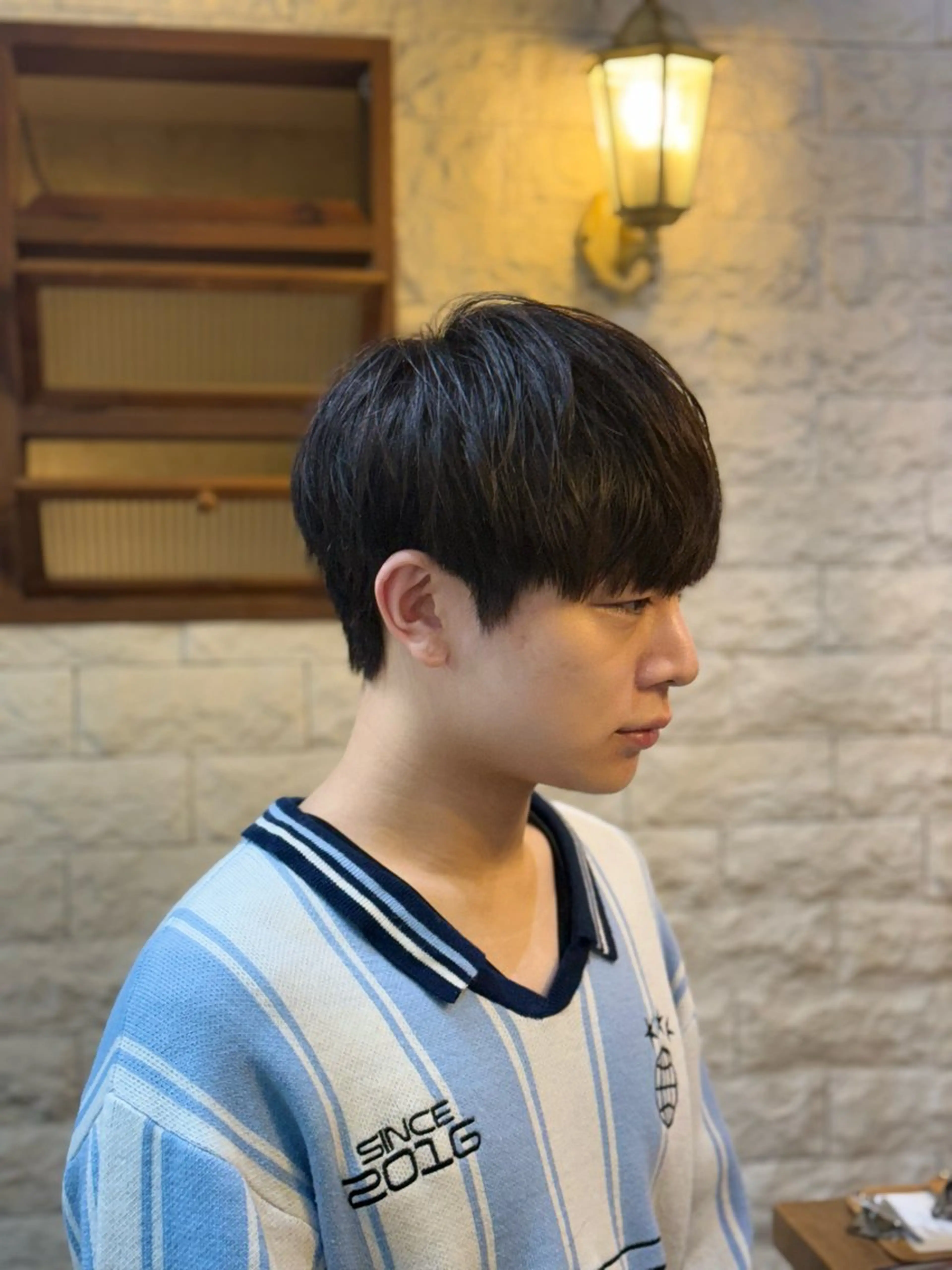 メンズ 赤木蓮/メンズ特化 パーマ/ハイトーンのヘアスタイル