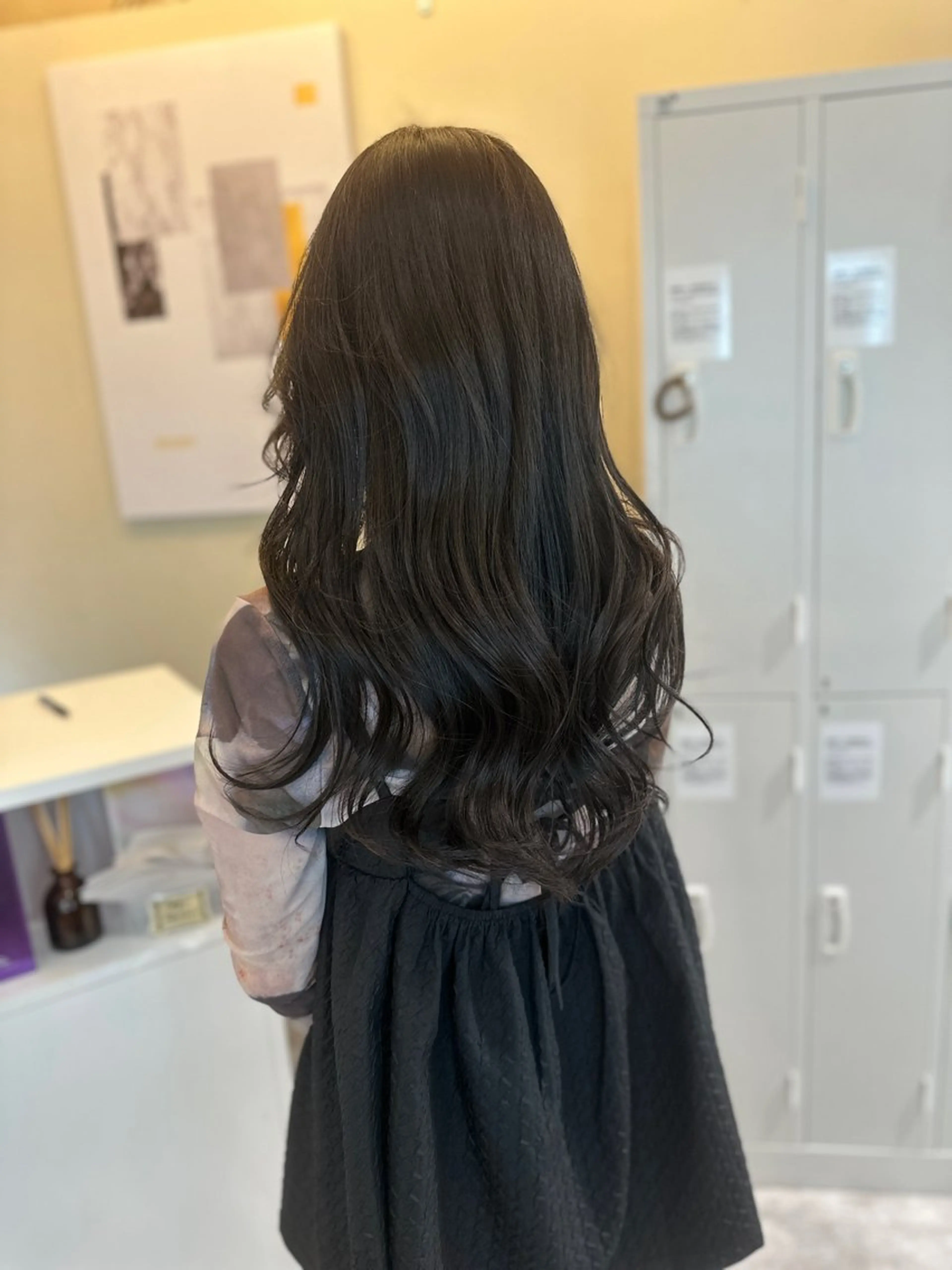 ロング カラー アディクシーカラー バレイヤージュ ブリーチ デザインカラー ダブルカラー カット ヘアカラー トリートメント 色気レイヤーカット 大和健生のヘアスタイル