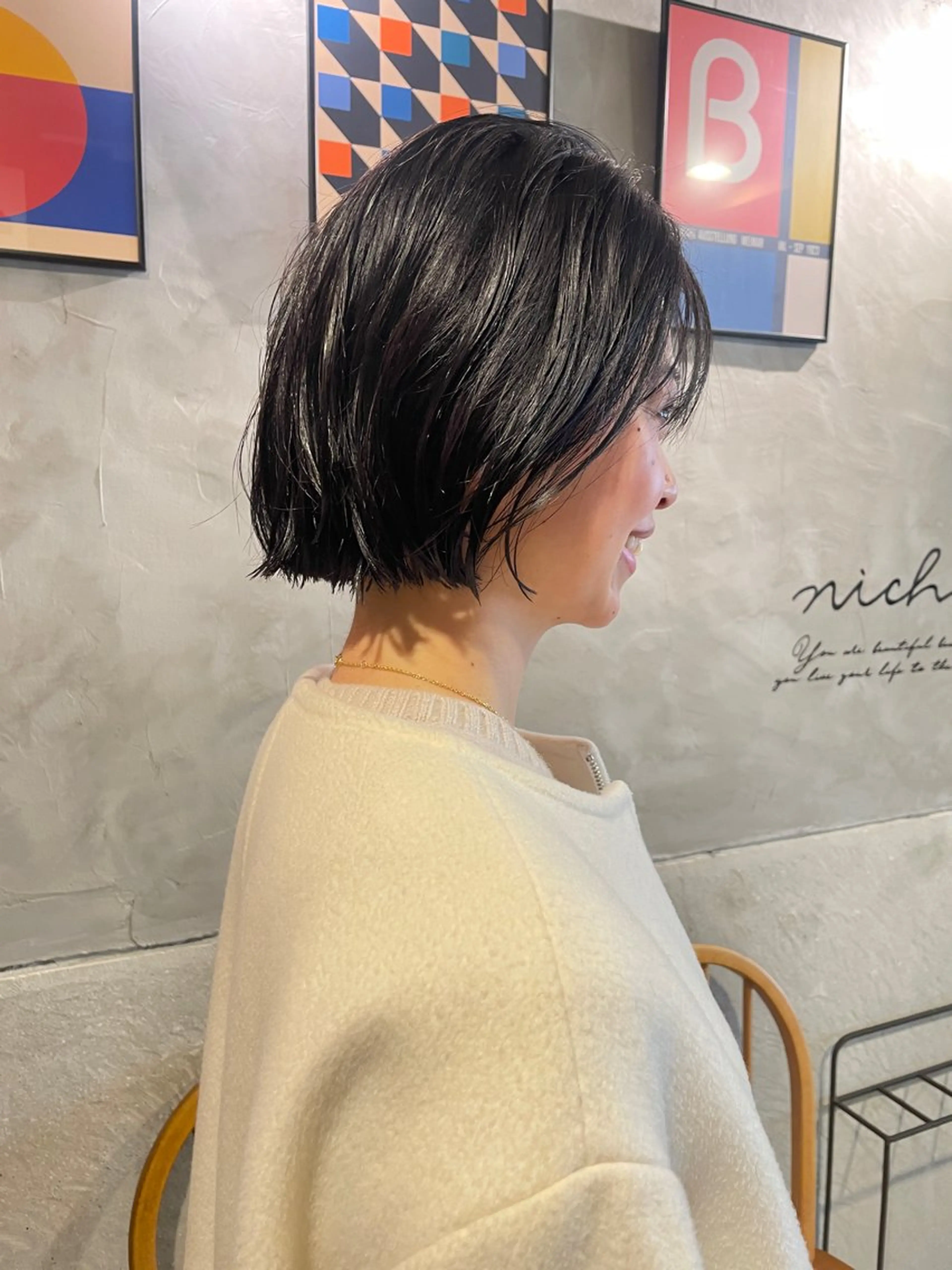 ショート ボブ カット ヘッドスパ さの あやねのヘアスタイル