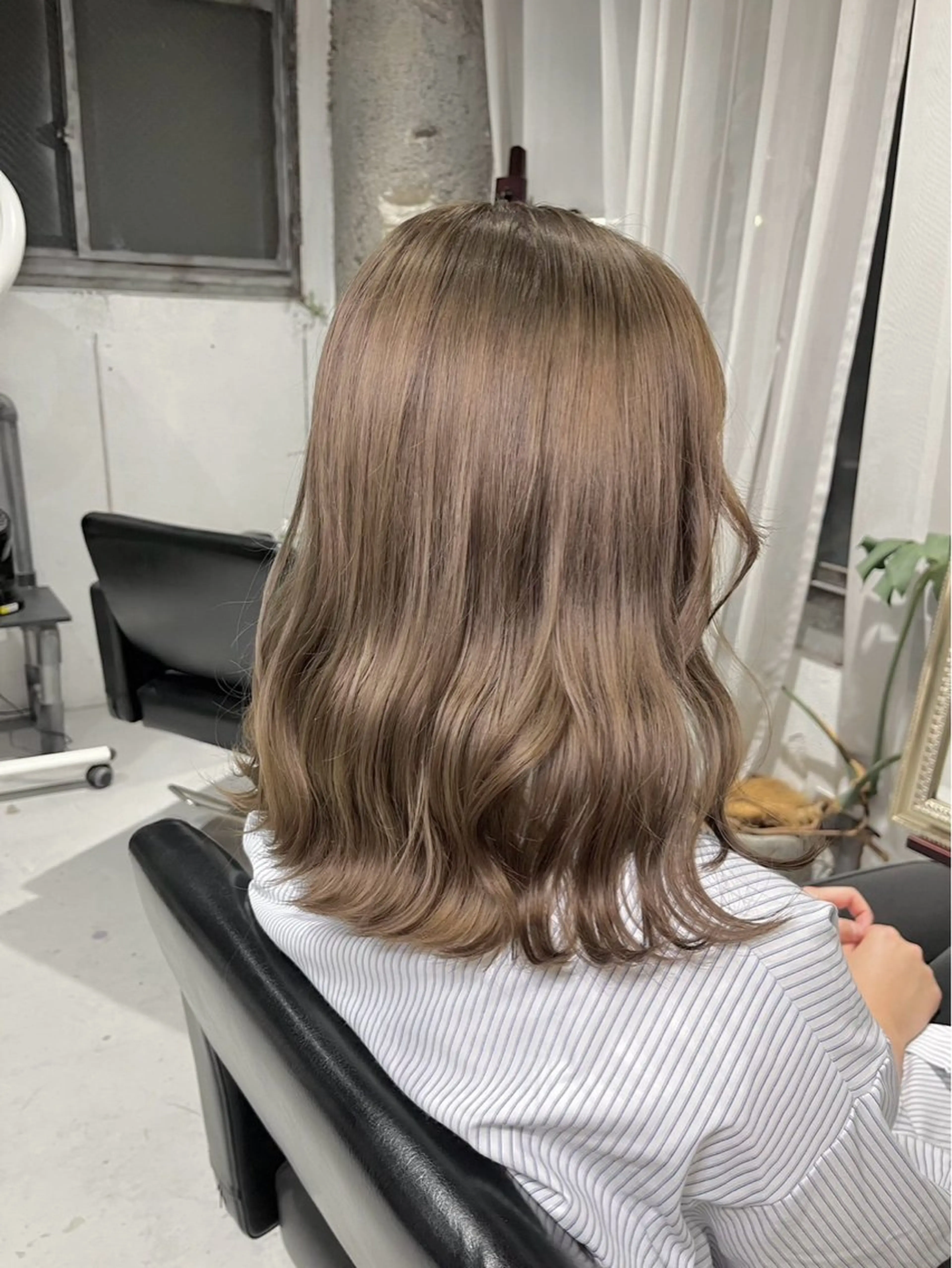 ミディアム カラー ベージュカラー ミルクティーベージュ ヘアカラー inc新小岩 🌱MANAMIのヘアスタイル