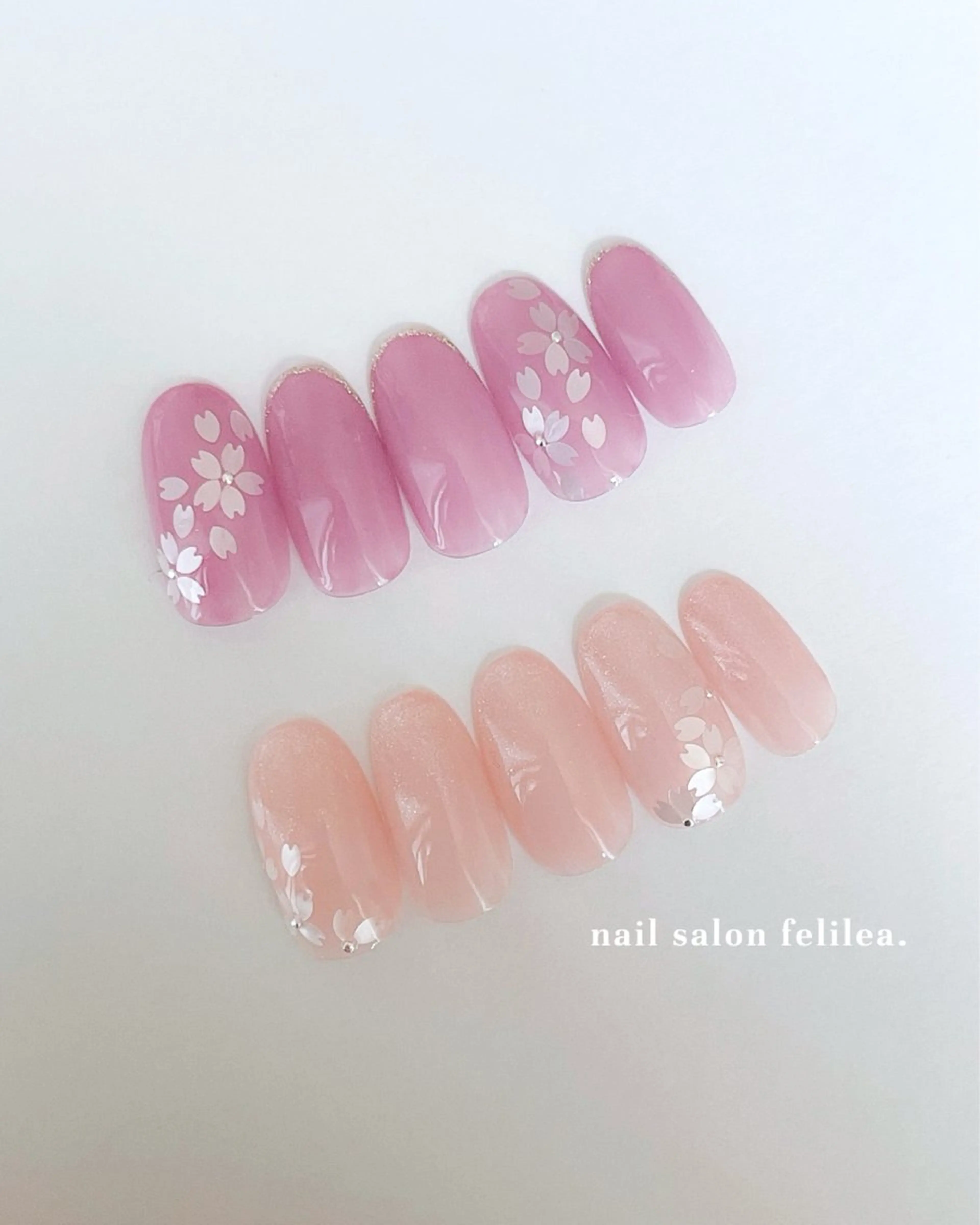 ネイル 桜ネイル n. chizuruのネイルデザイン