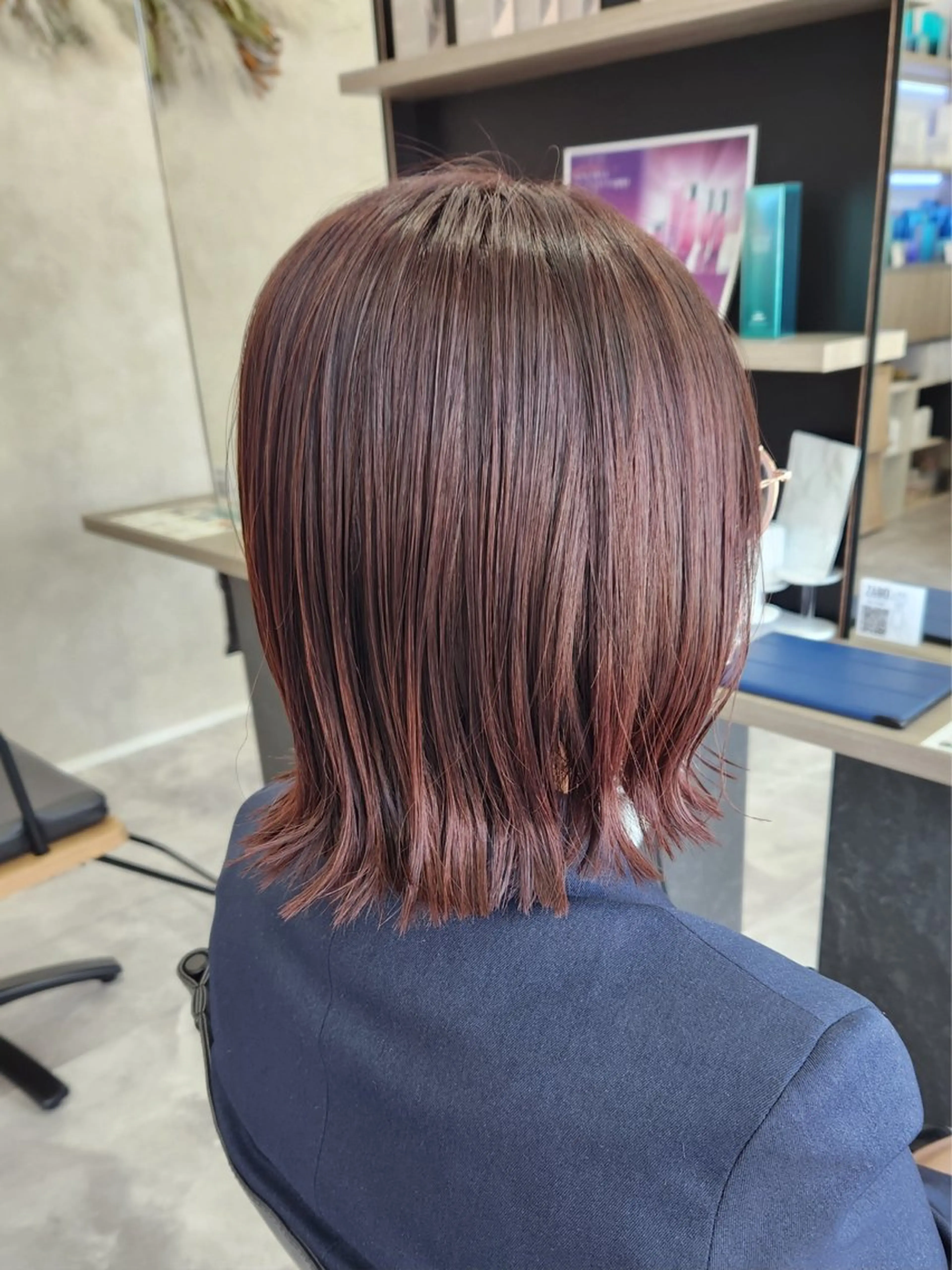 ミディアム カット ヘアカラー ヘッドスパ 🎀透明感カラー 🎀樺島希美🎀のヘアスタイル