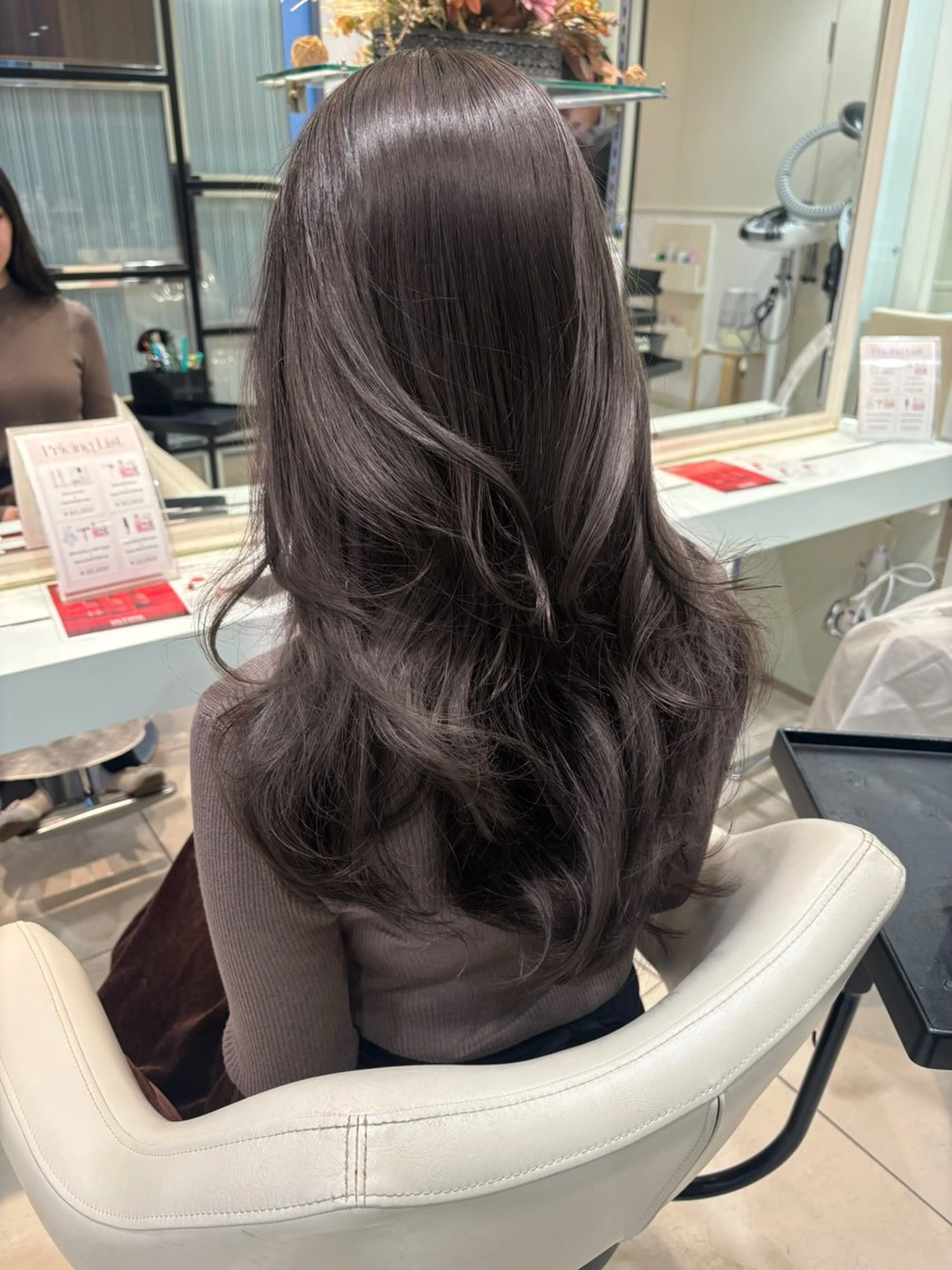 ロング カット ヘアカラー トリートメント 💗ブリーチなし 垢抜け💗徳井はやとのヘアスタイル