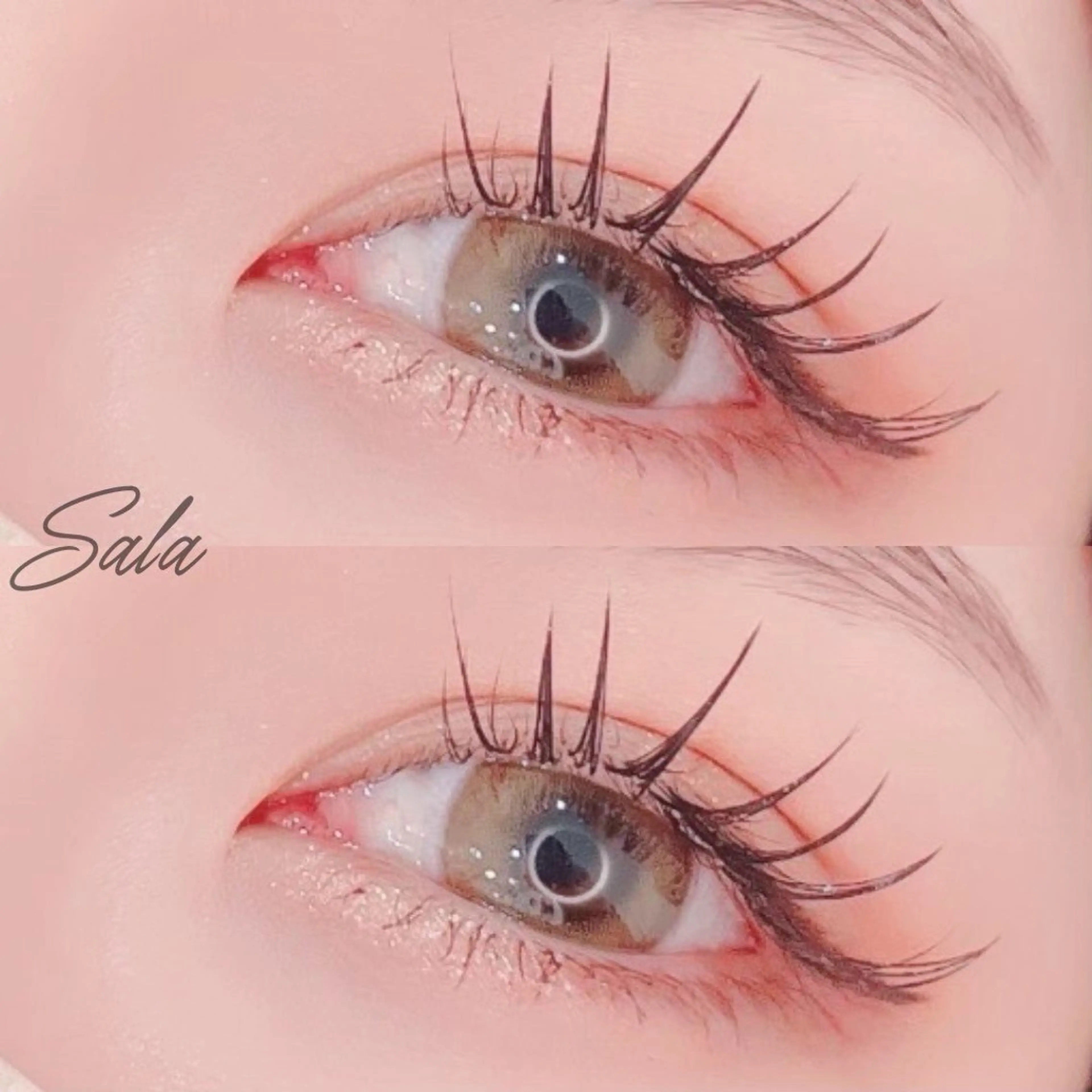 ꙳⸌♡⸍꙳束間マツエク✖︎圧倒的持続力⭕️【Wフラット♡̣̣͚꙰80束】まつ毛上下をフラット2本で挟み込むモチもup💛の写真