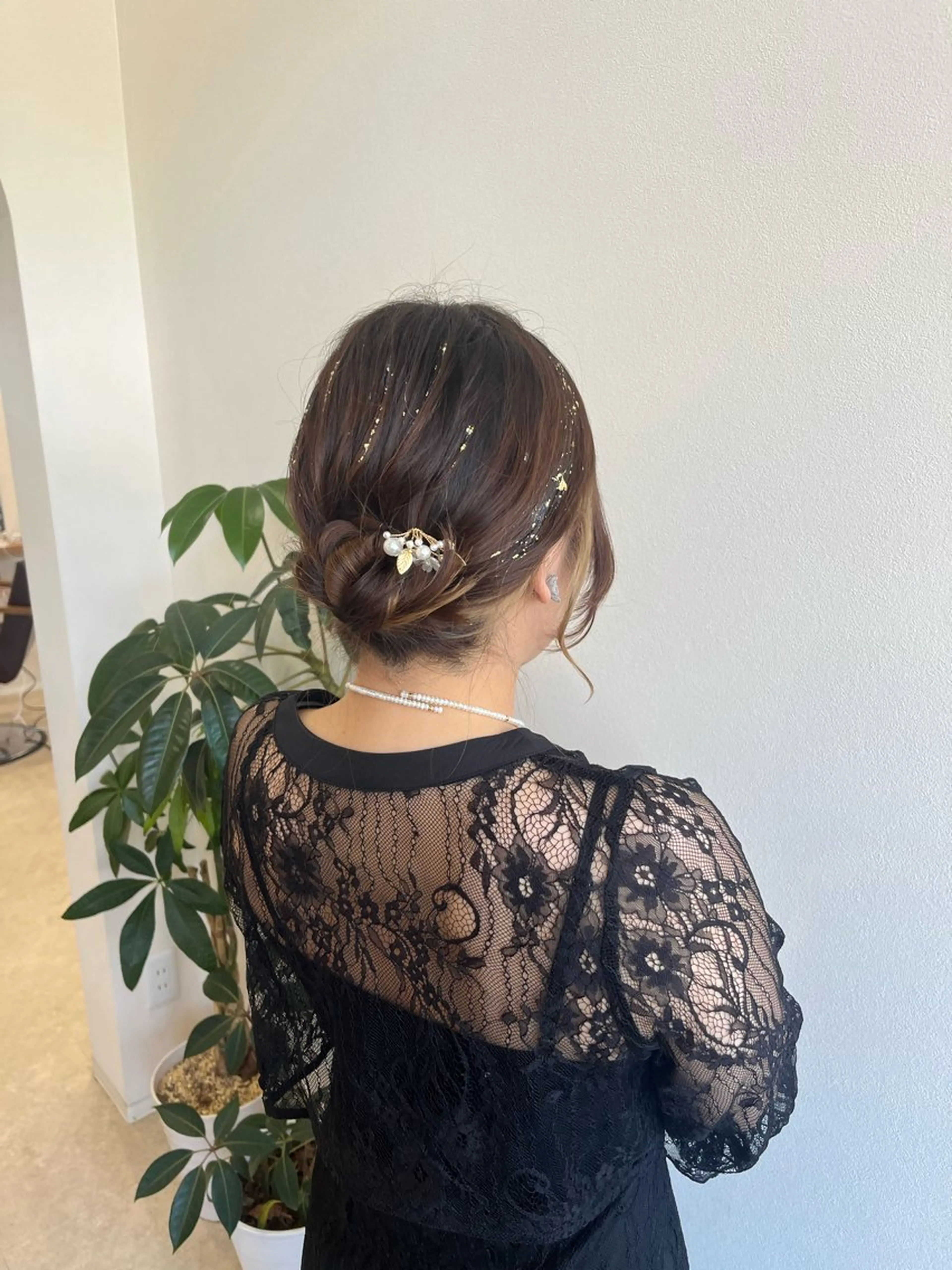 ミディアム ヘアセット 永井 夢彩のヘアスタイル