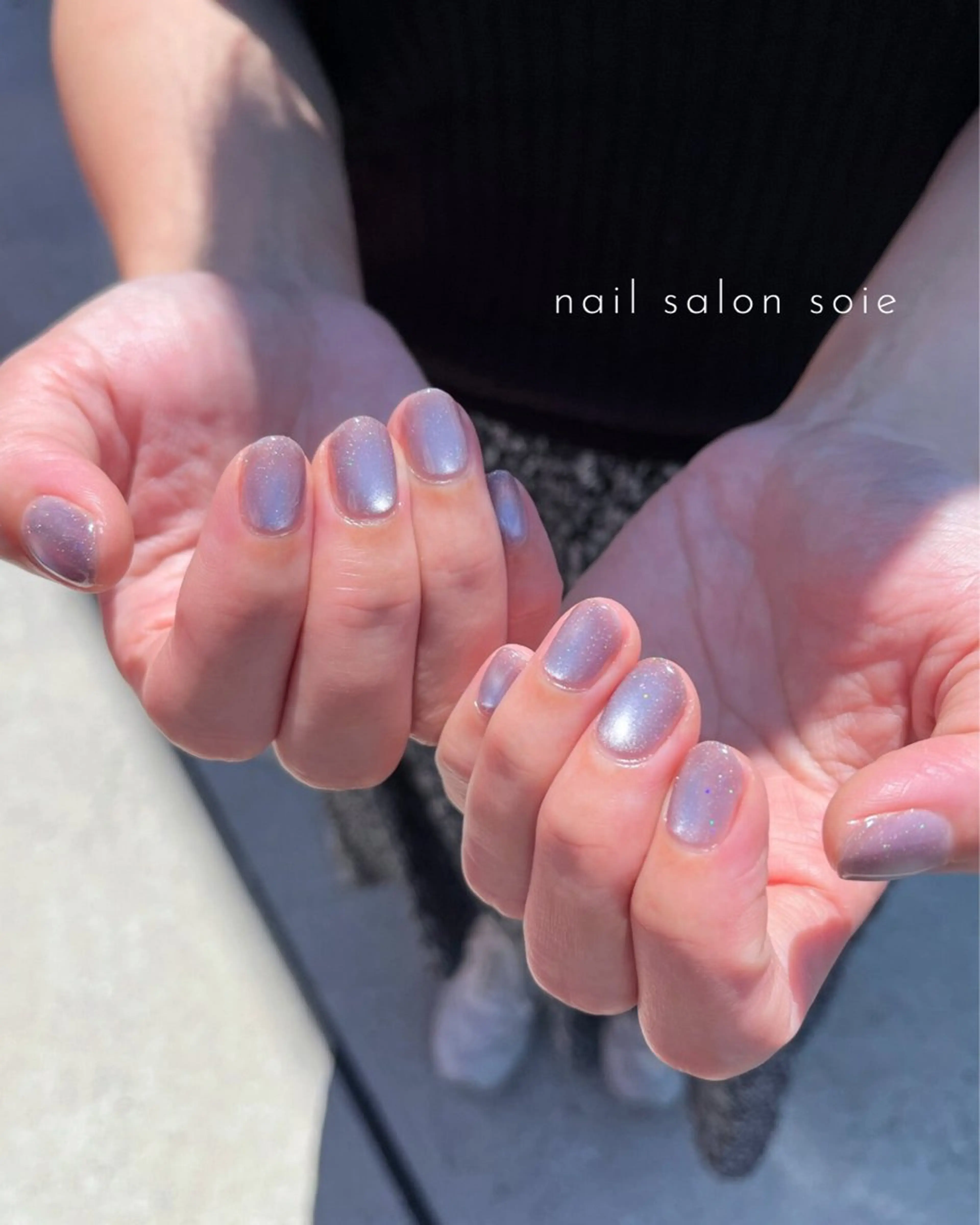 ネイル フラッシュネイル ラメ(グリッター) ワンカラーネイル soie nailのネイルデザイン