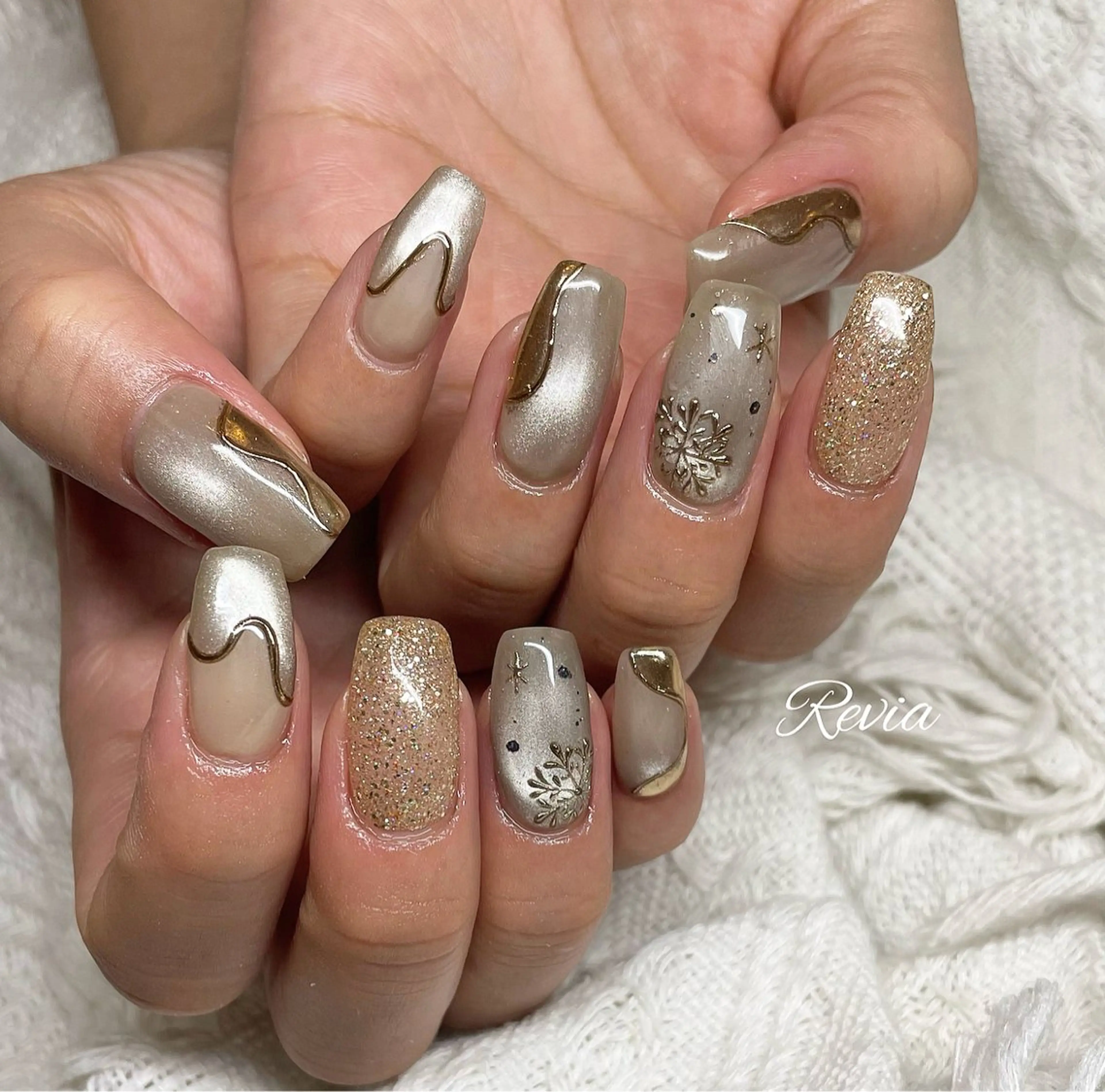 ネイル ハンドネイル revia所属・ERI Nailistのネイルデザイン