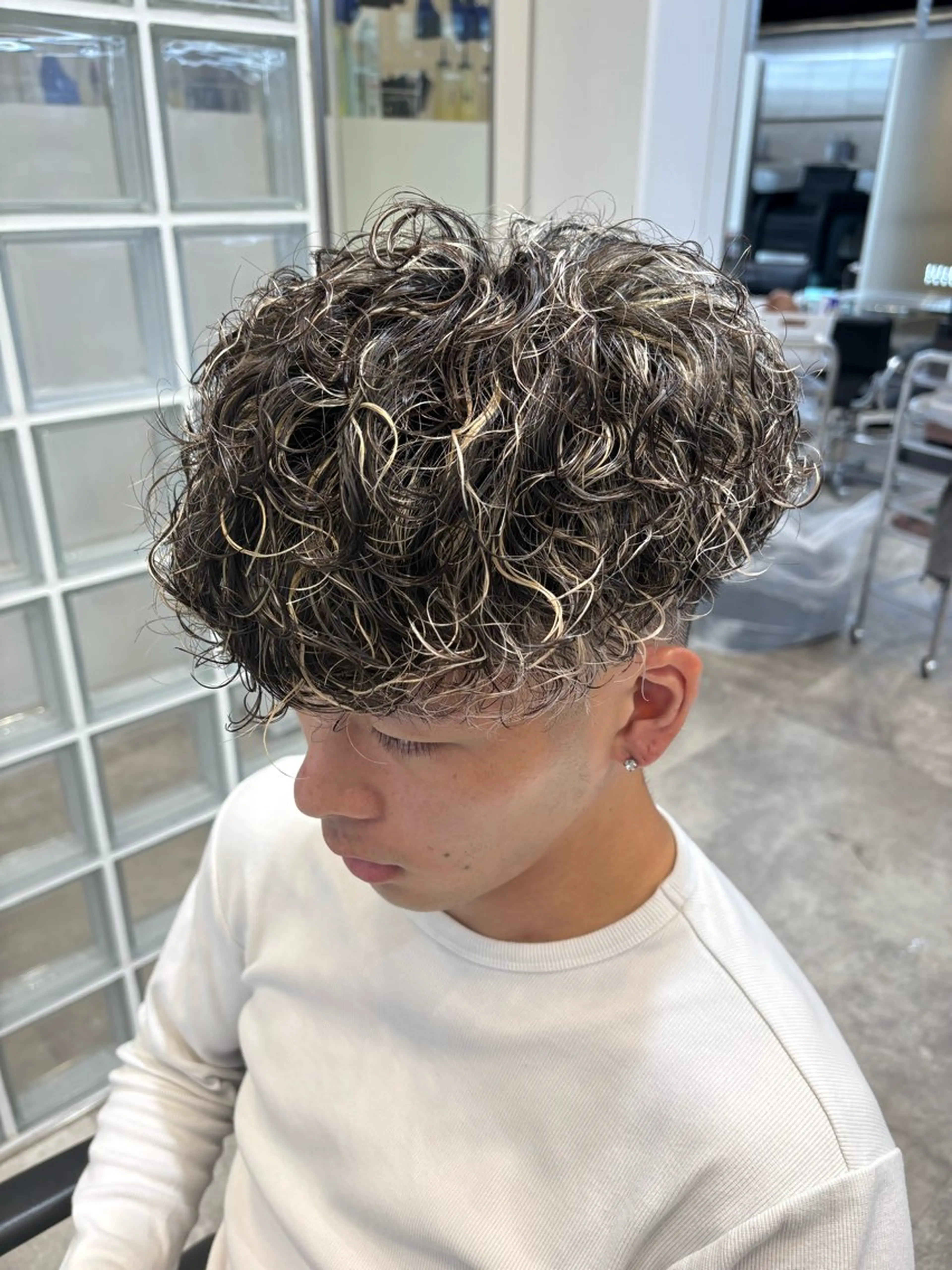 カラー パーマ メンズ カット パーマ fifth 武正 琉生のヘアスタイル