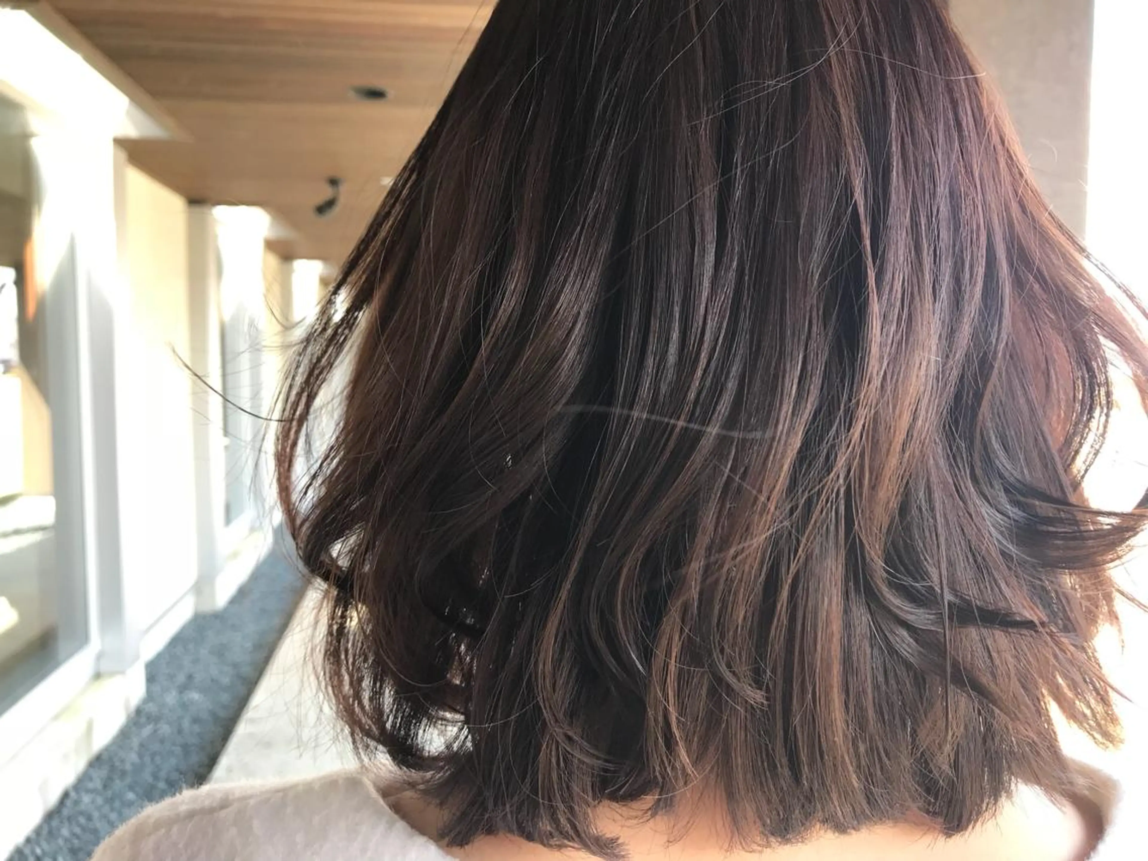 ミディアム カラー ピンクカラー レイヤーカット nambu-GARDEN所属・高橋 美波のヘアスタイル