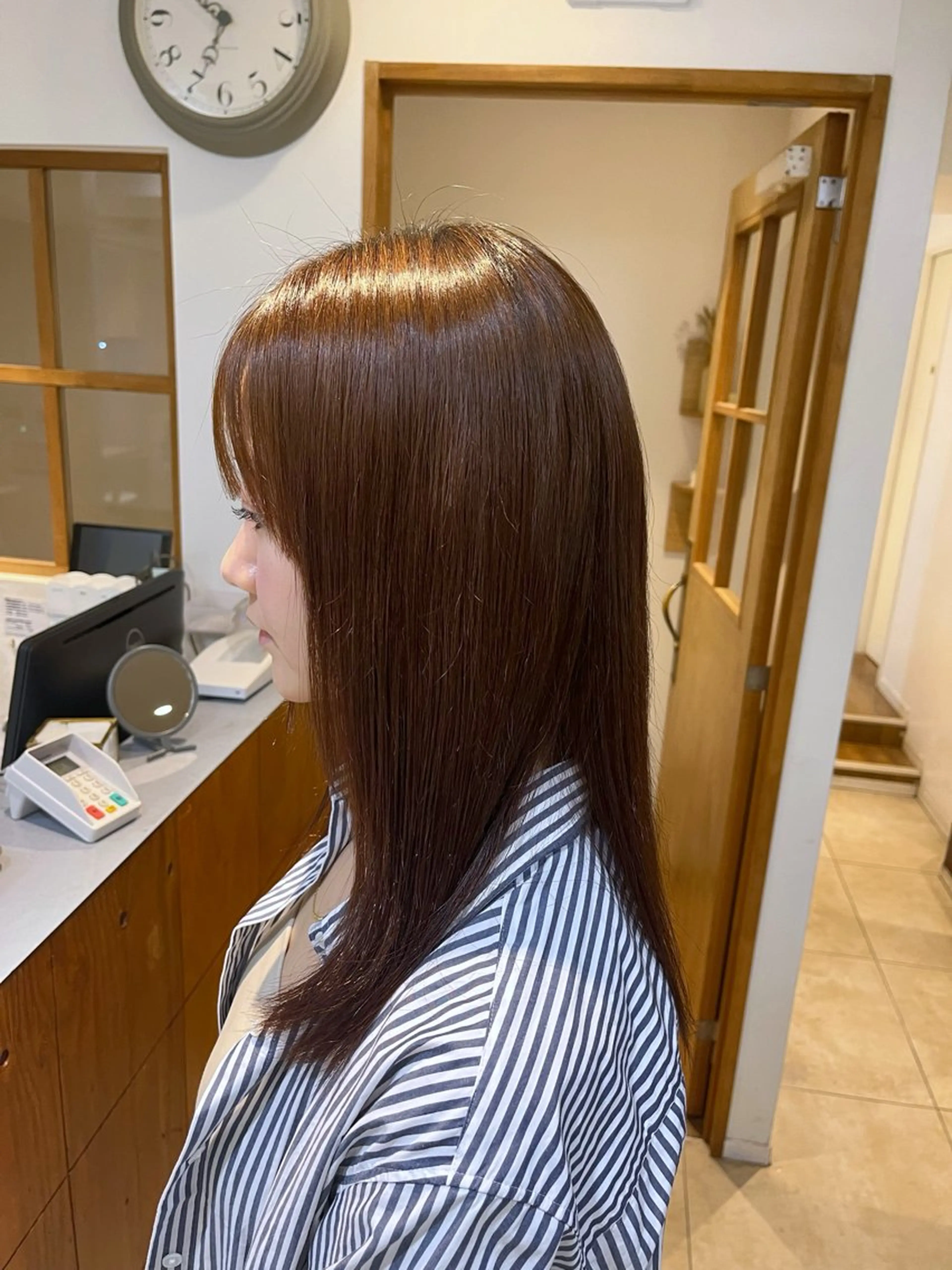 ミディアム 縮毛矯正 奥山 沙季(大井町)のヘアスタイル