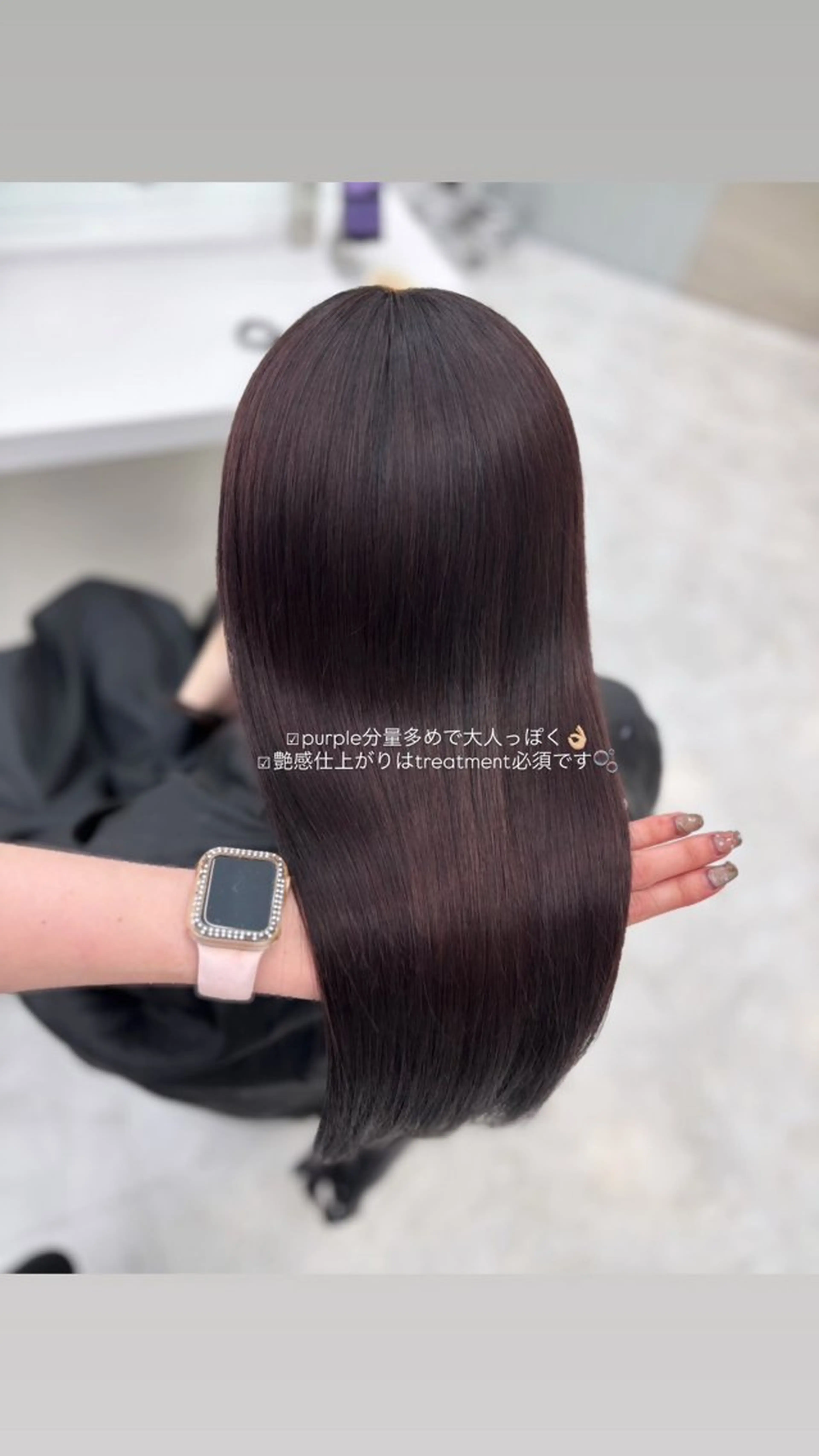 セミロング ヘアカラー トリートメント Hina🎀♡ 暖色/縮毛のヘアスタイル