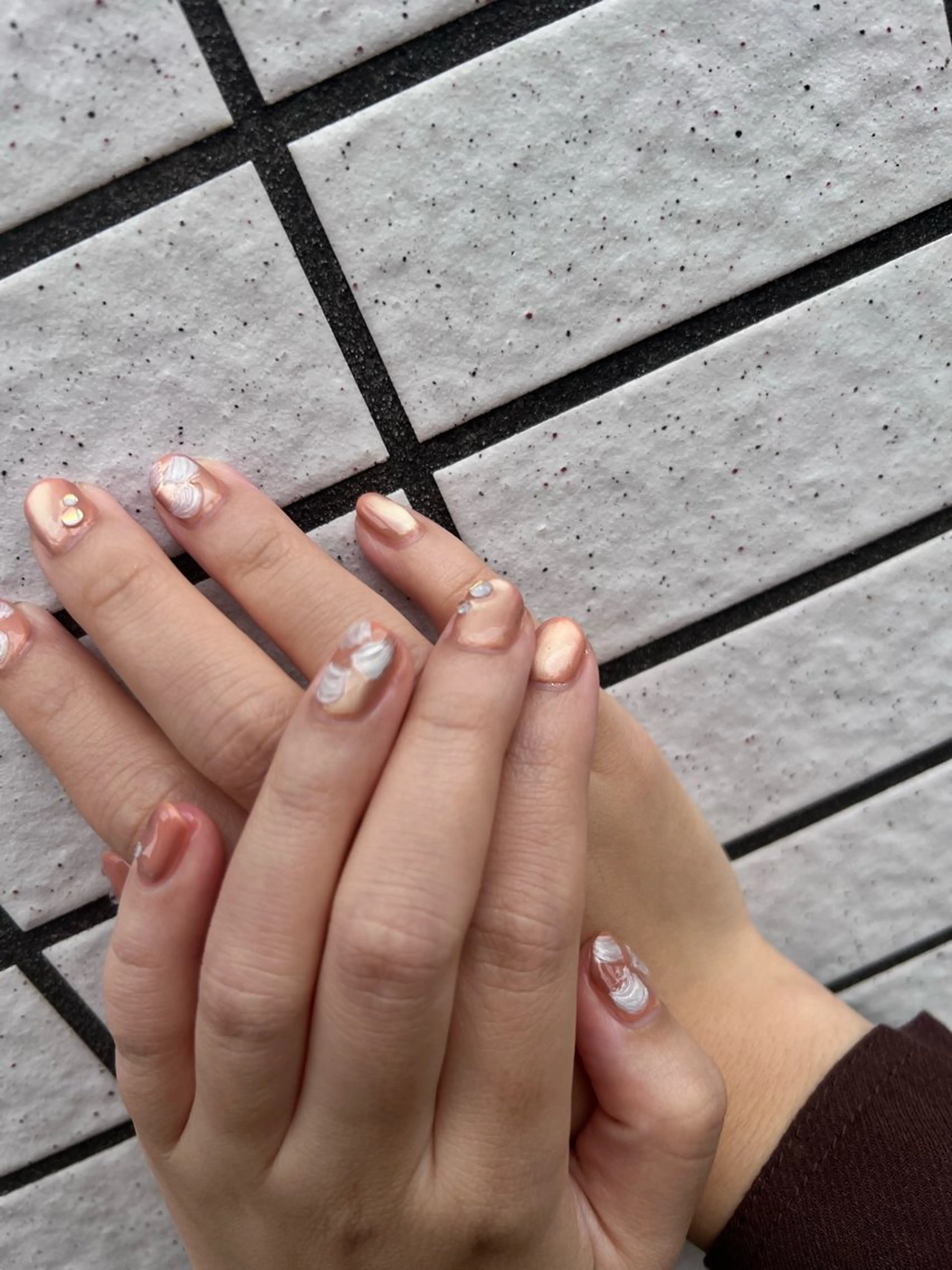 ネイル 金 柚嬉のネイルデザイン