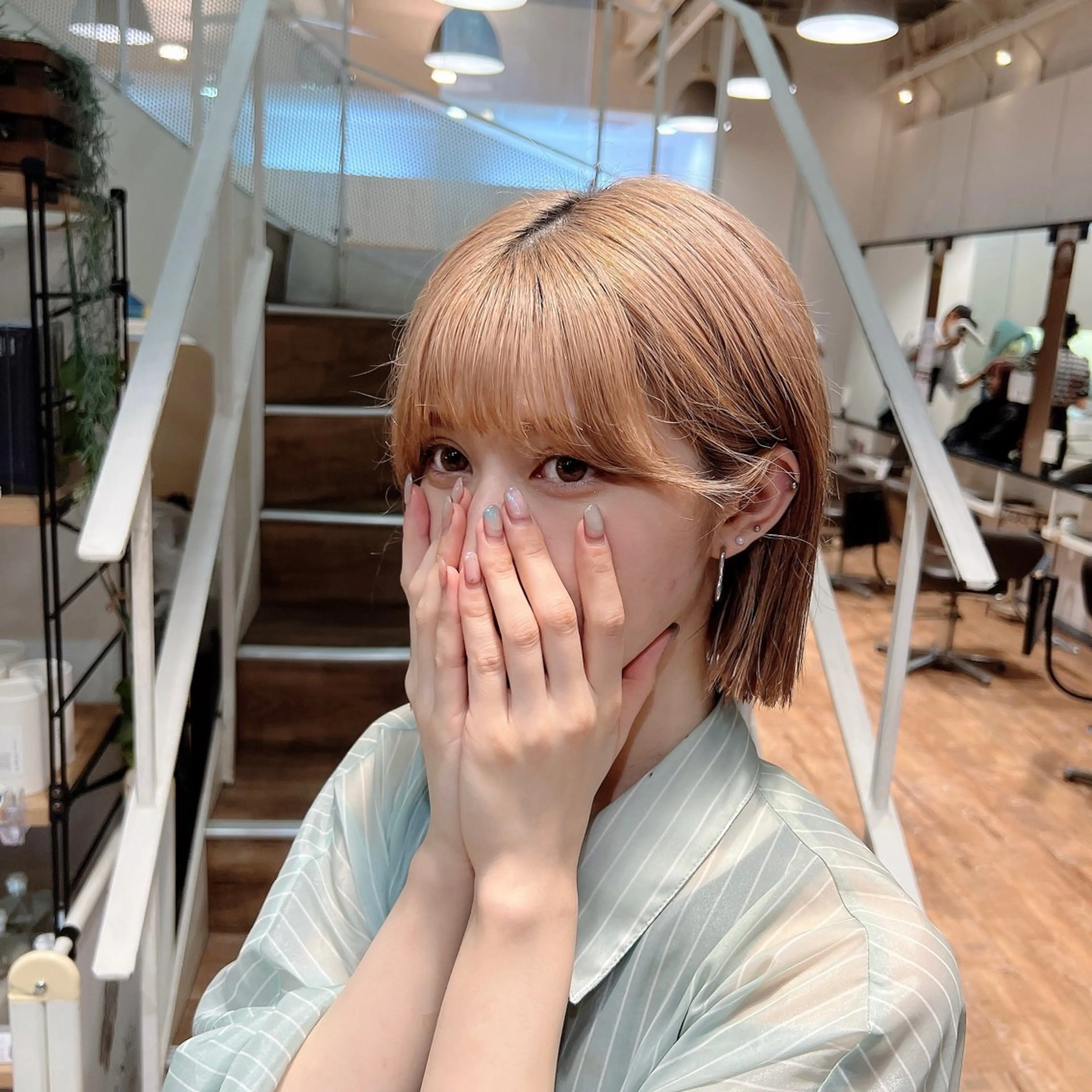 ショート ボブ カット インナーカラー♡ Nanakoのヘアスタイル