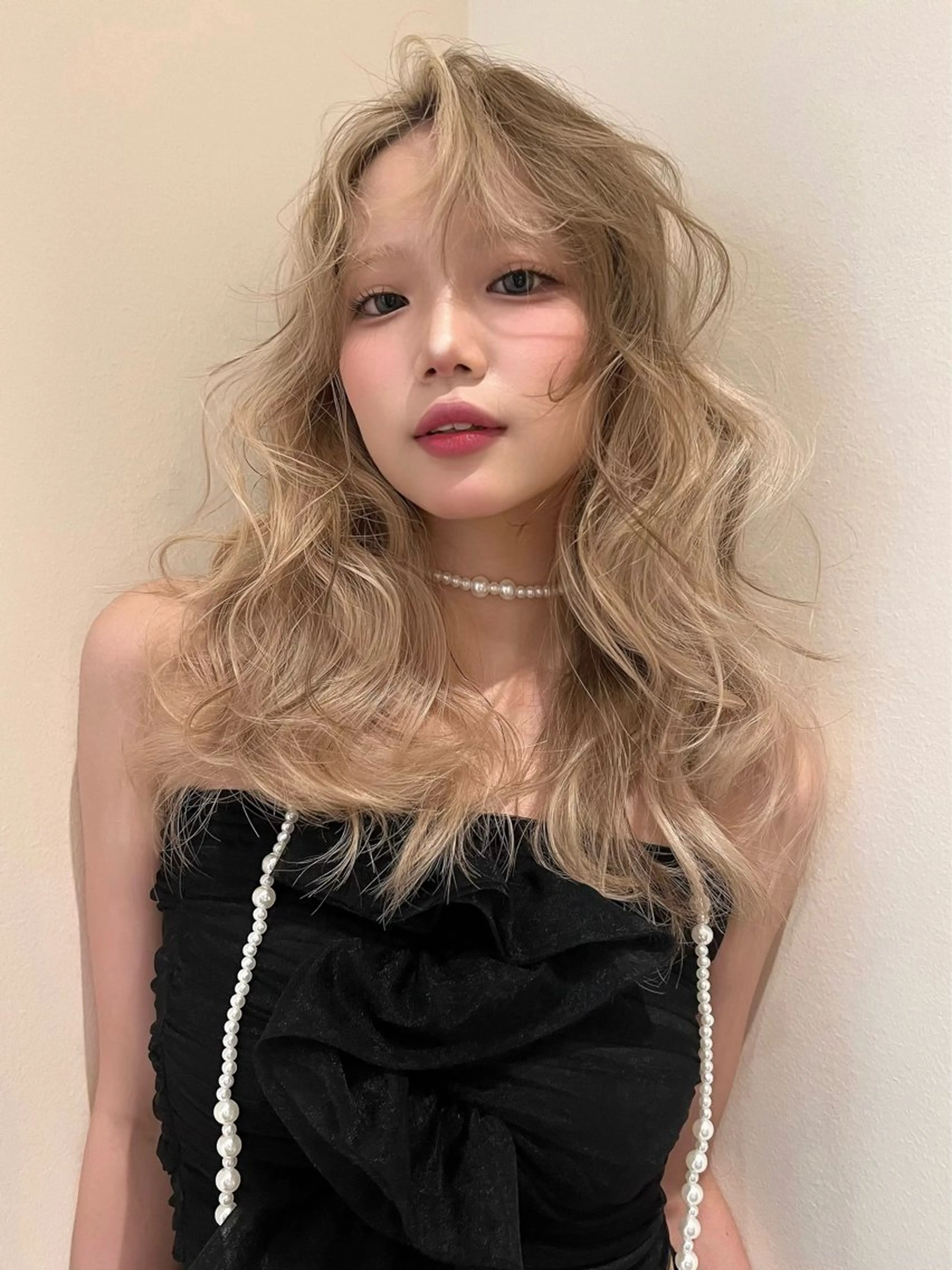 ロング カラー ブリーチ ブロンド ケアブリーチ デザインカラー トリートメント カット ヘアカラー トリートメント belle   表参道　terrace所属・抜きっぱなしブロンド /ハイトーン/カナタのヘアスタイル