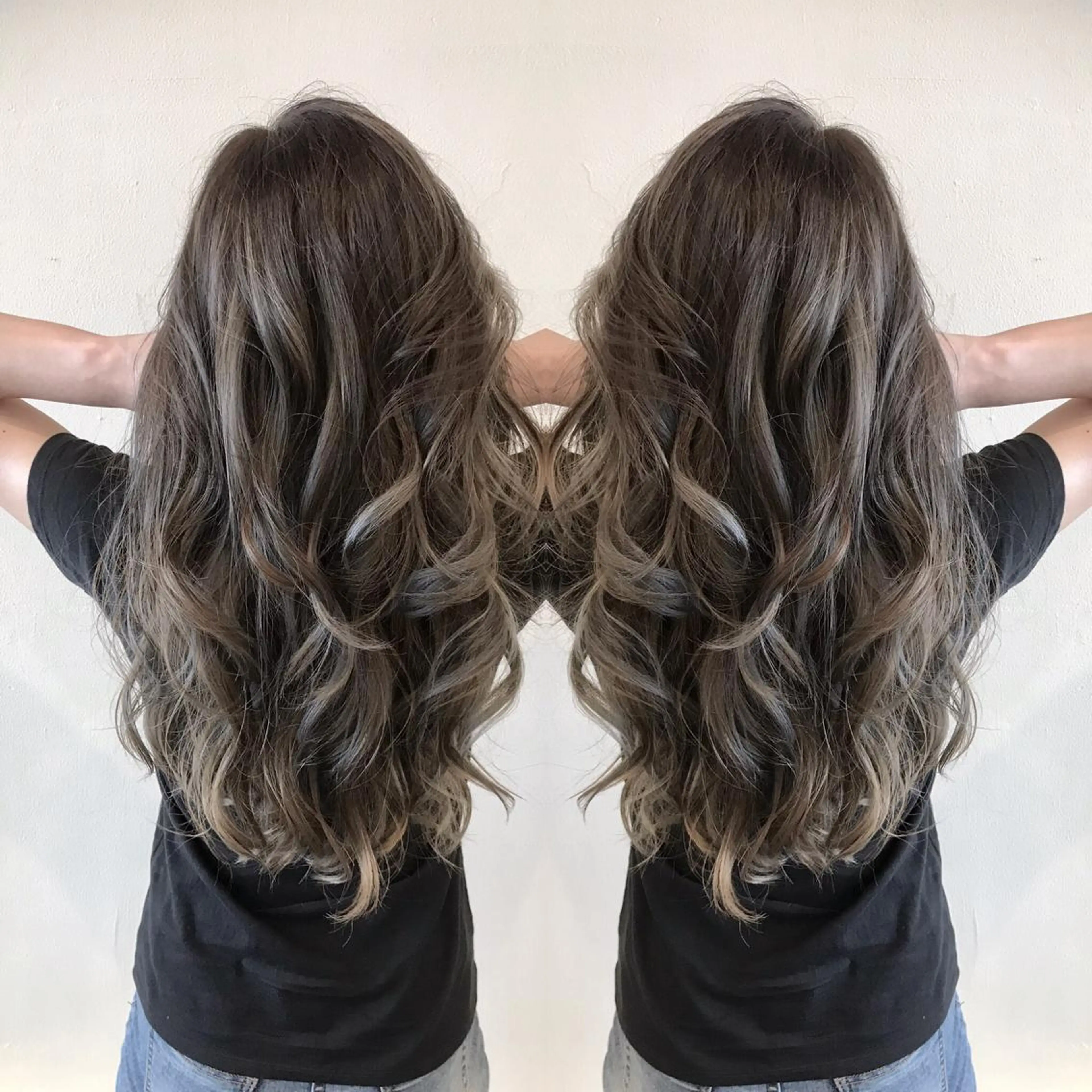 ロング 外国人風カラー レイヤーカット Hair make VERDA所属・富永 憲一郎のヘアスタイル