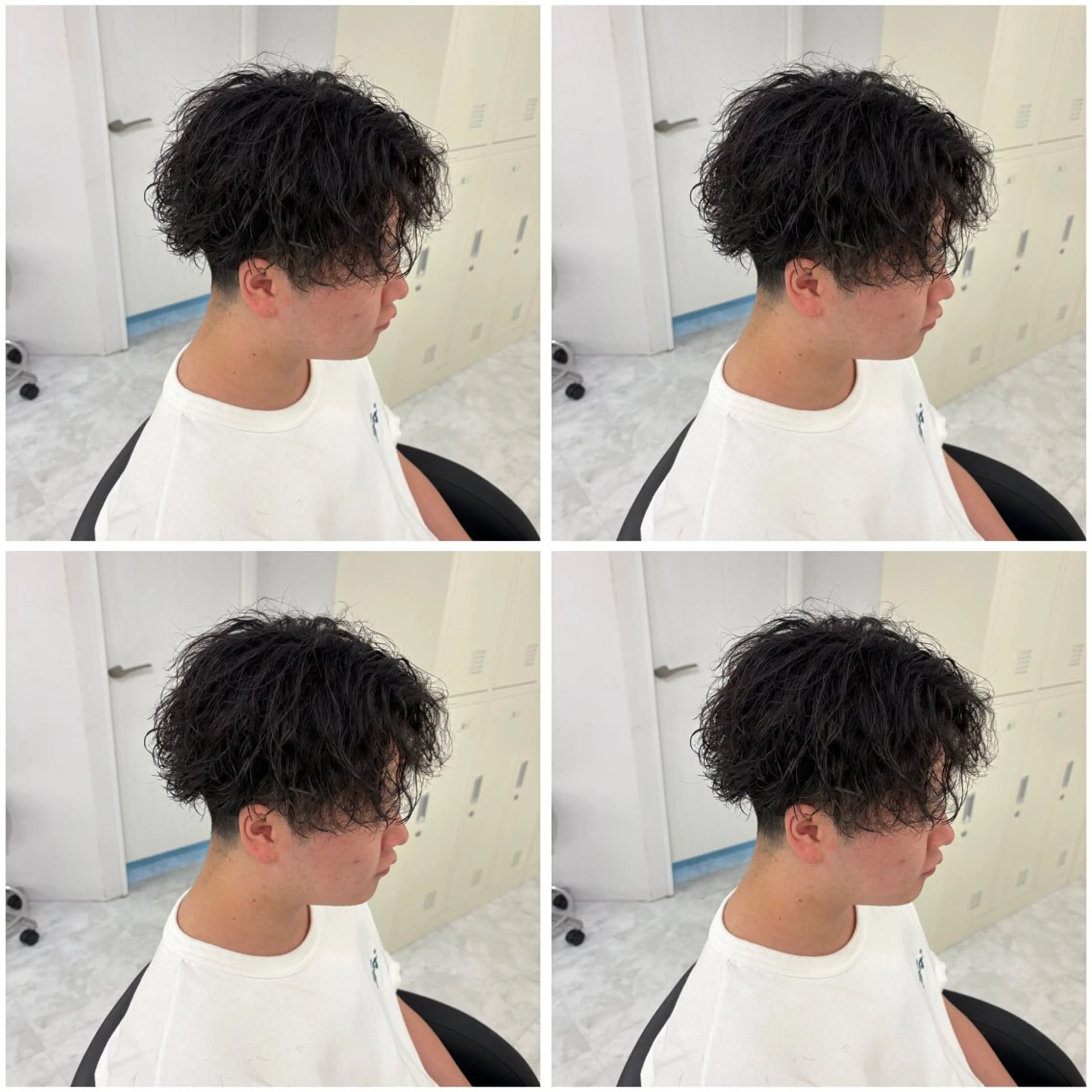 ショート パーマ メンズ メンズパーマ 波巻きパーマ カット パーマ マッシュ👀シャドー パーマ達人DAIKIのヘアスタイル