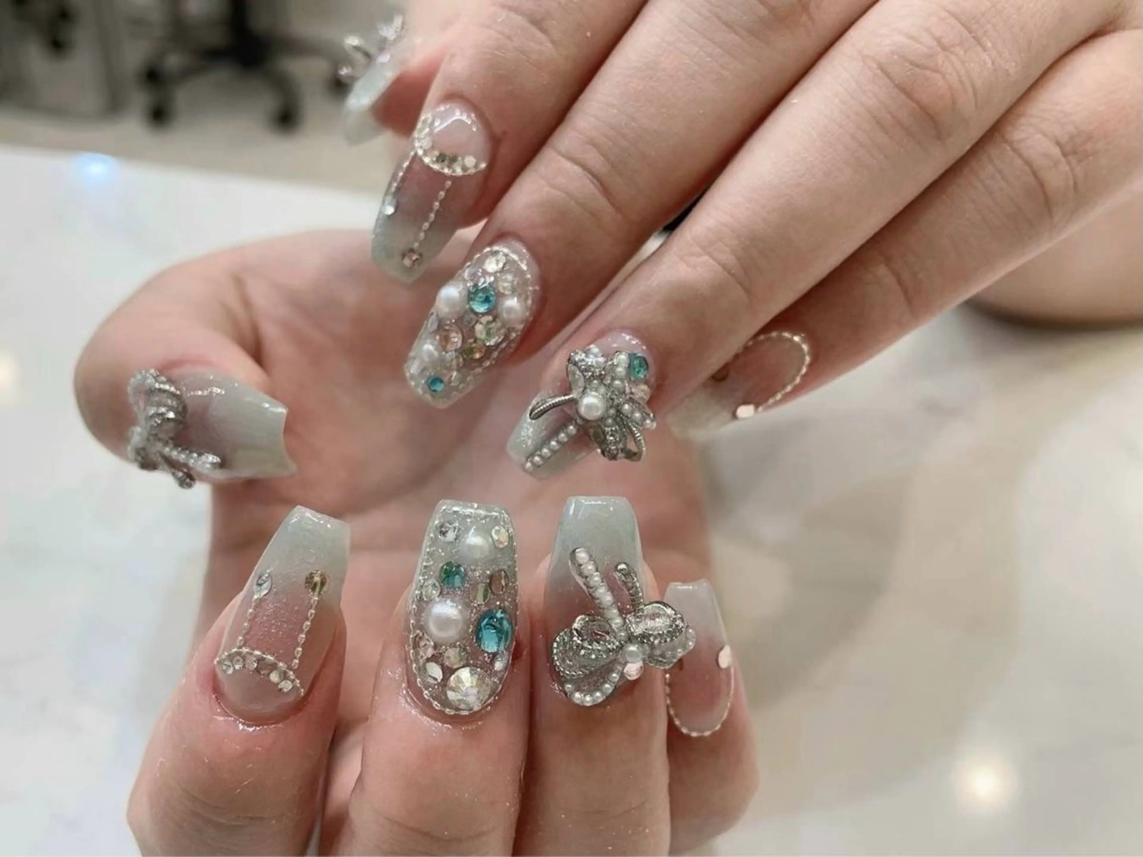 ネイル アートネイル フラワーネイル フットネイル ジェルネイル マグネットネイル Babarla Nailのネイルデザイン