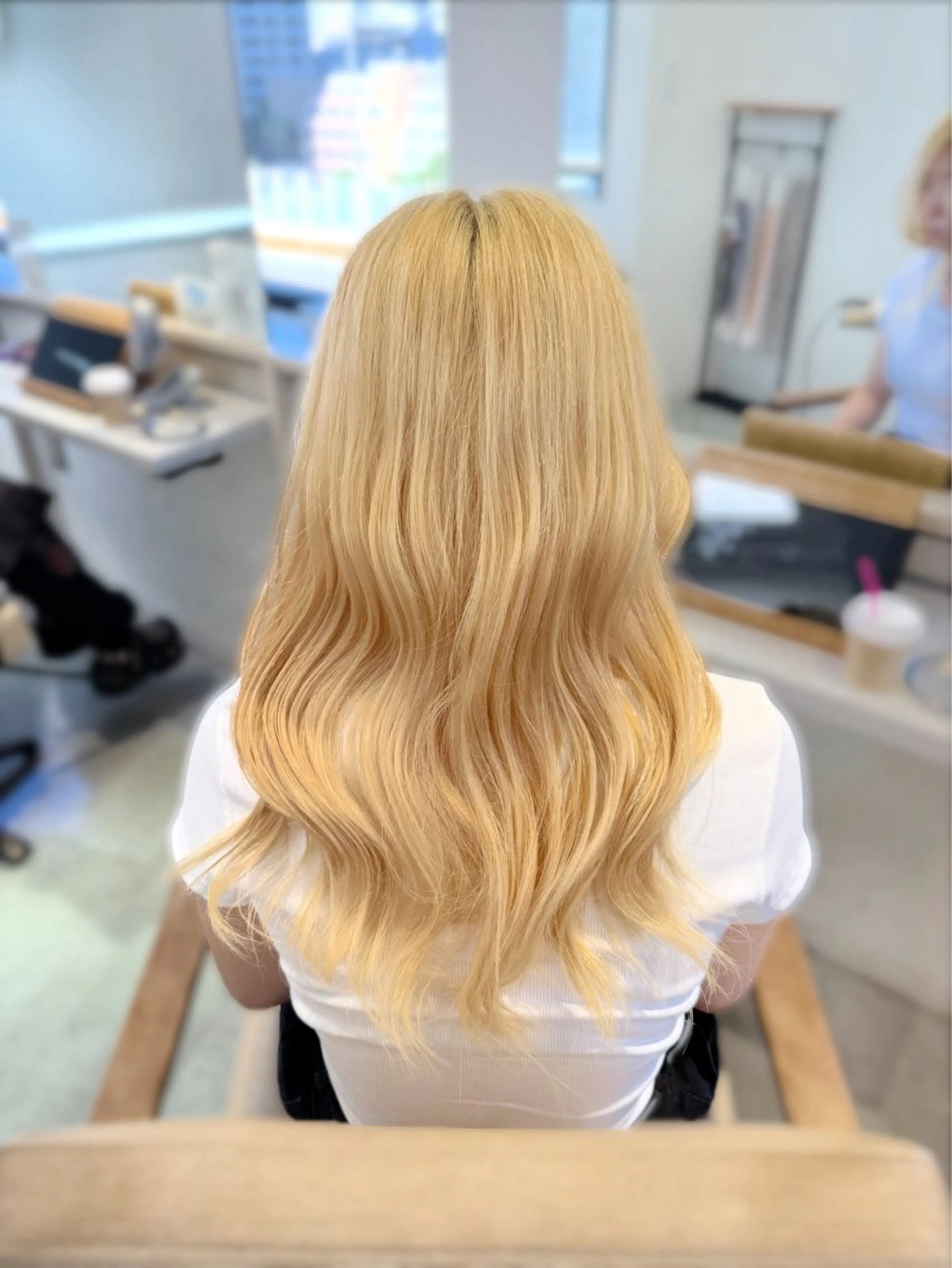 セミロング カラー ヘアカラー ai 梅田/暖色カラーのヘアスタイル