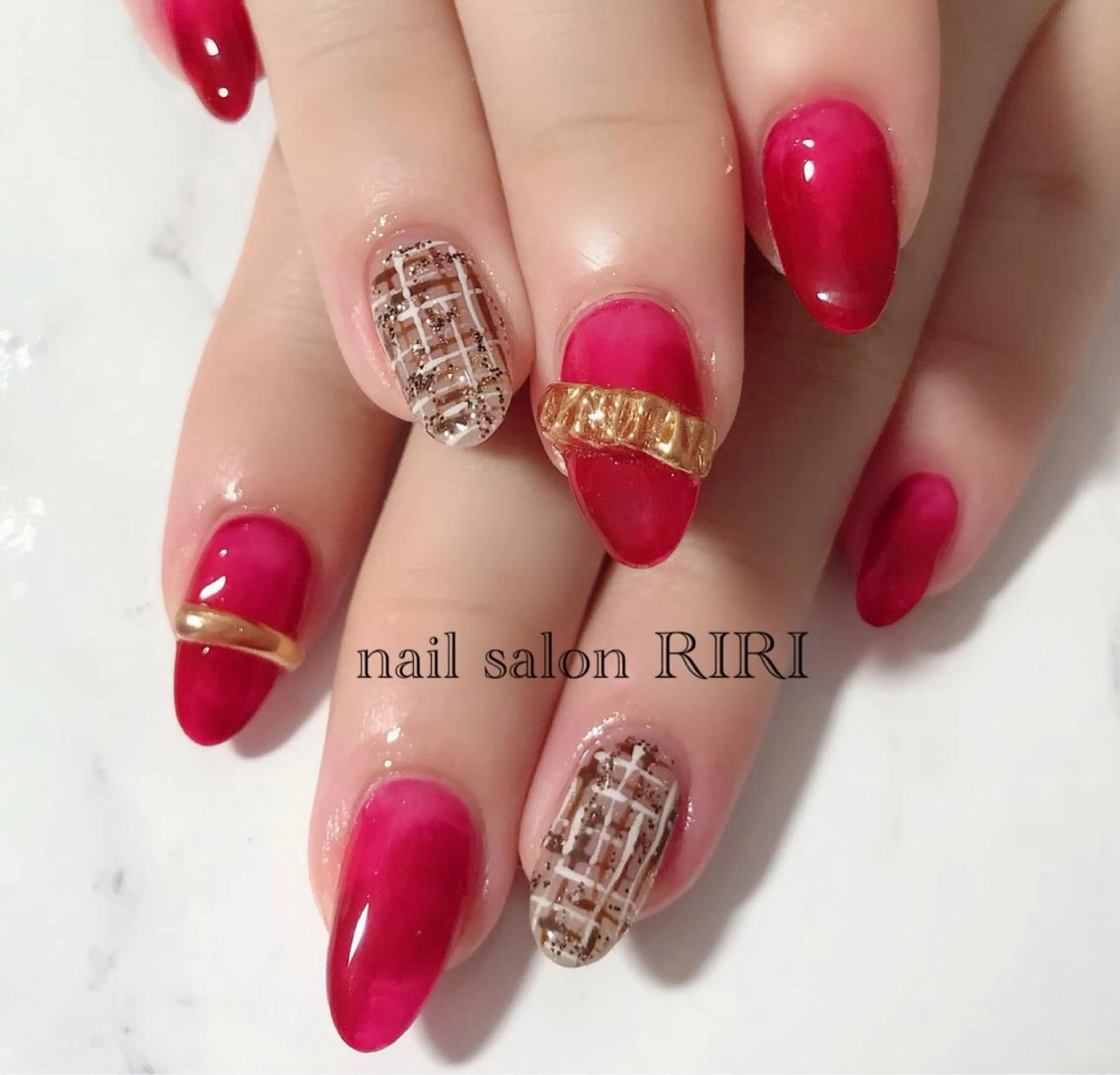 ネイル ジェルネイル ツイードネイル ハンドネイル private  nail  salon RIRI所属・RIRI リリのネイルデザイン