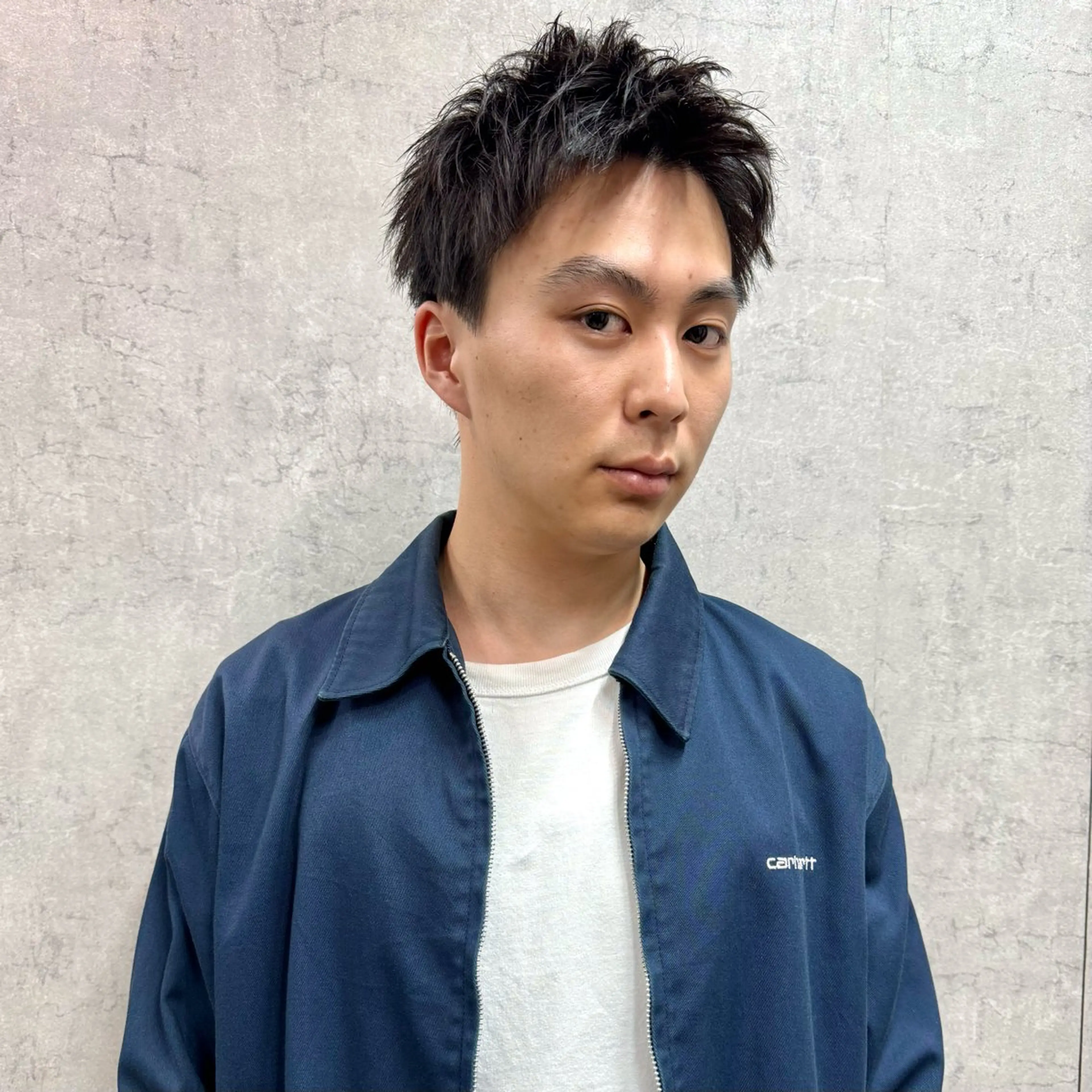 ショート パーマ メンズ アップバング メンズパーマ メンズショート スパイキーショート ショートヘア カット ヘアセット 【池袋/スパイキー ショート】ⓝⓘⓜⓤのヘアスタイル