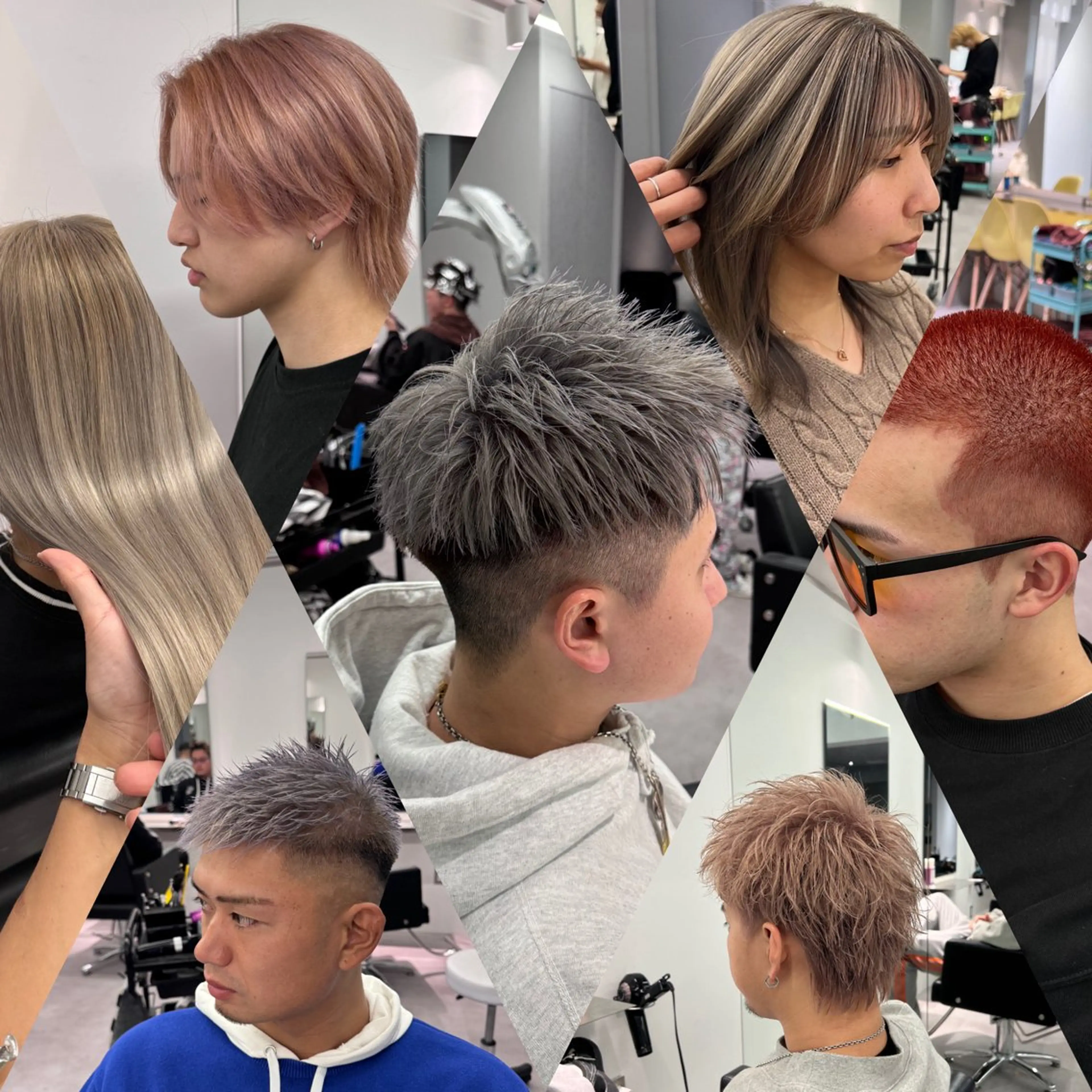 カラー パーマ メンズ R/🤎 パーマ＆ブリーチ🔥のヘアスタイル