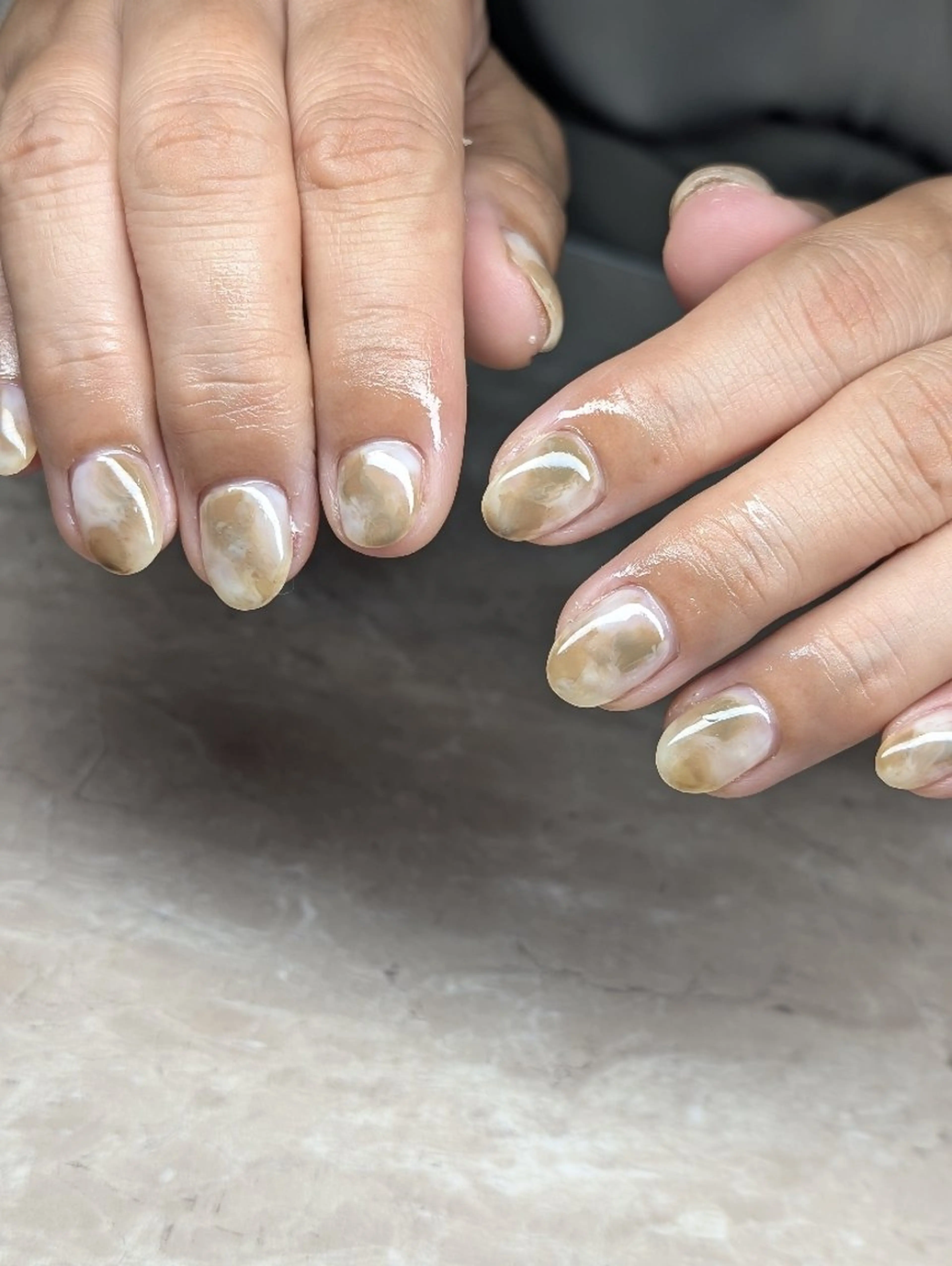 ネイル 大理石ネイル(マーブル) オフィスネイル 8andyu nail♡のネイルデザイン