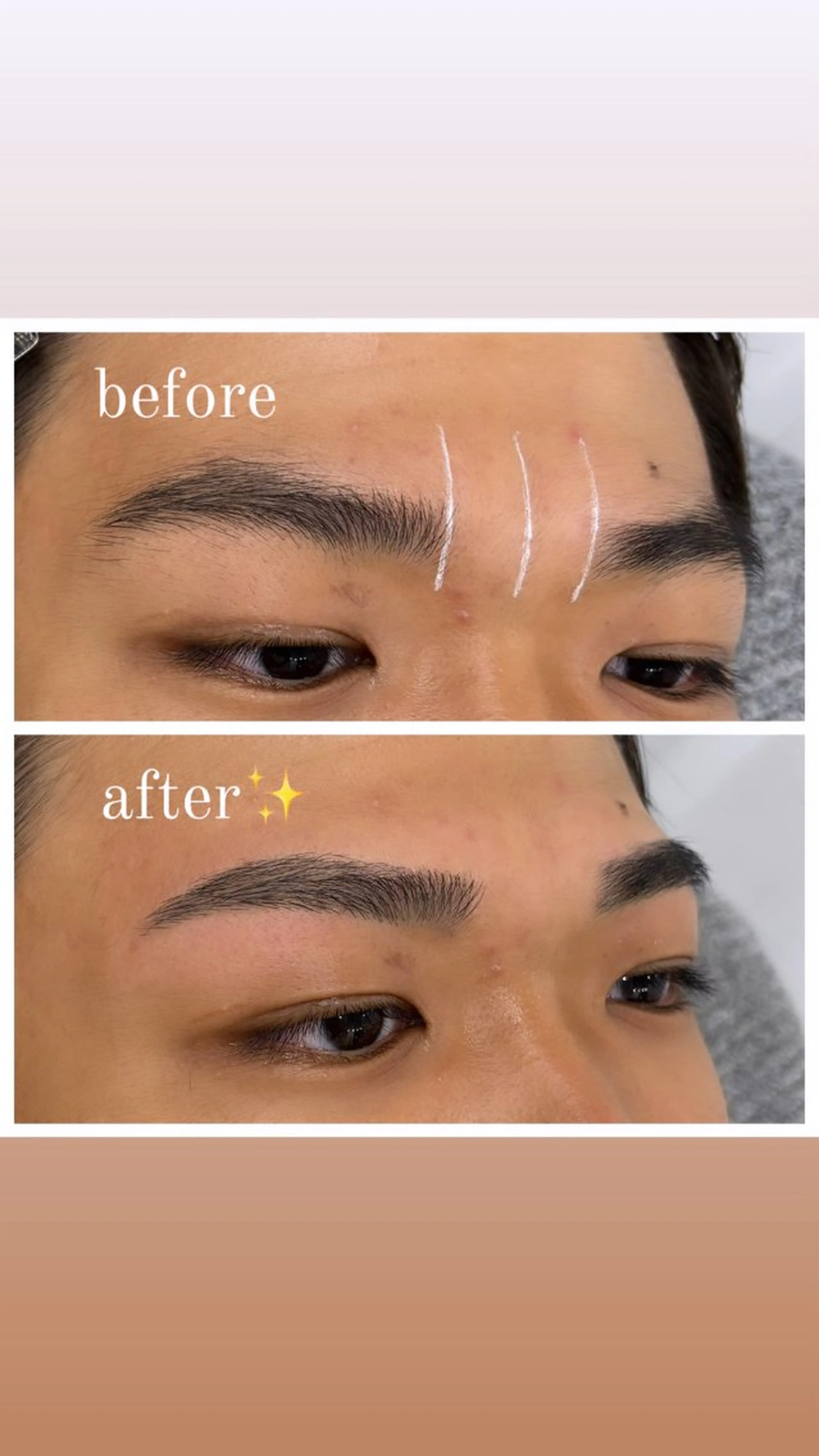 アイブロウ メンズアイブロウ 眉毛ワックス脱毛 眉毛サロンEAGLE自由が丘店所属・YUTO ✨️ EAGLE自由が丘店の眉毛・アイブロウイメージ