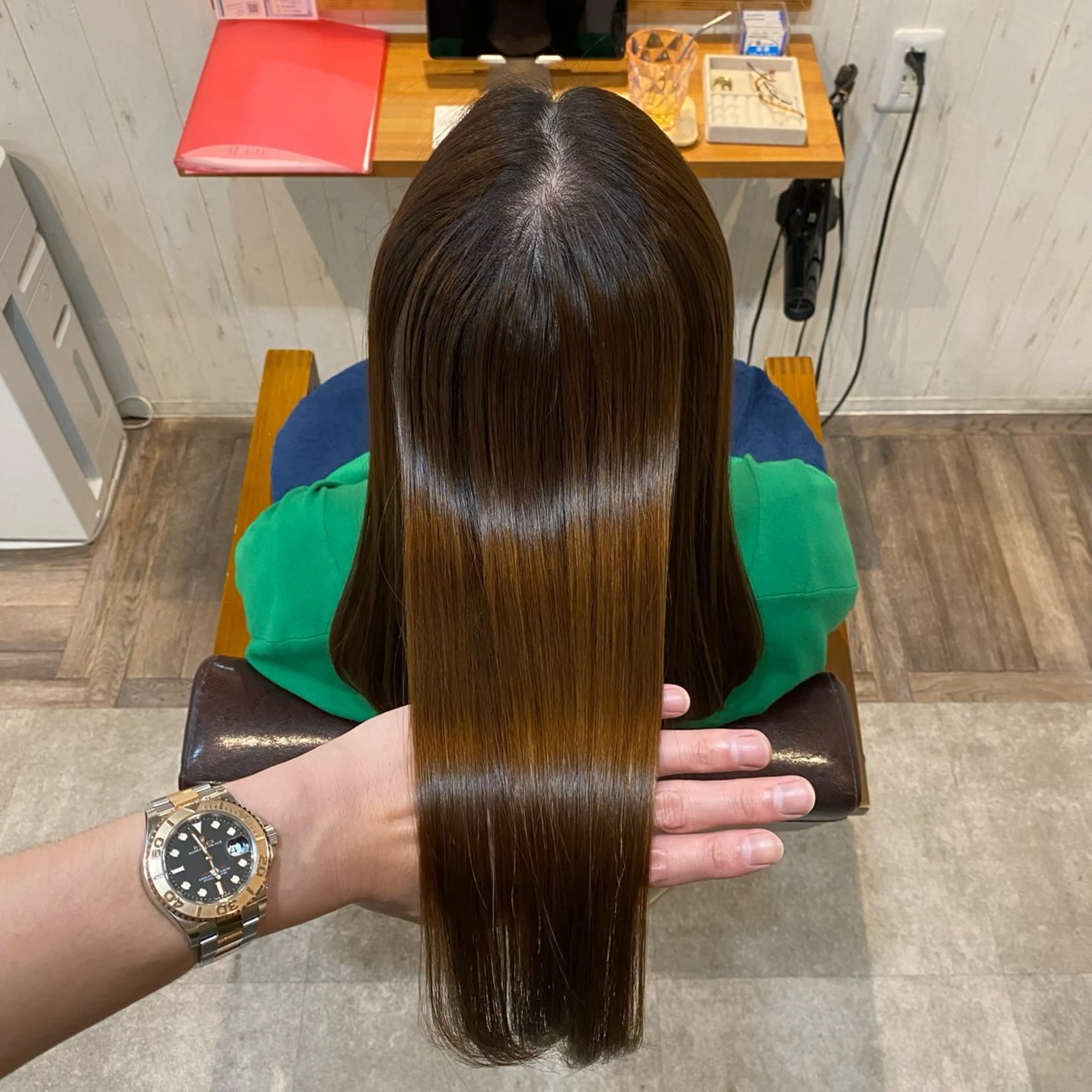 ロング カット 縮毛矯正 トリートメント [店長]加地 峻のヘアスタイル