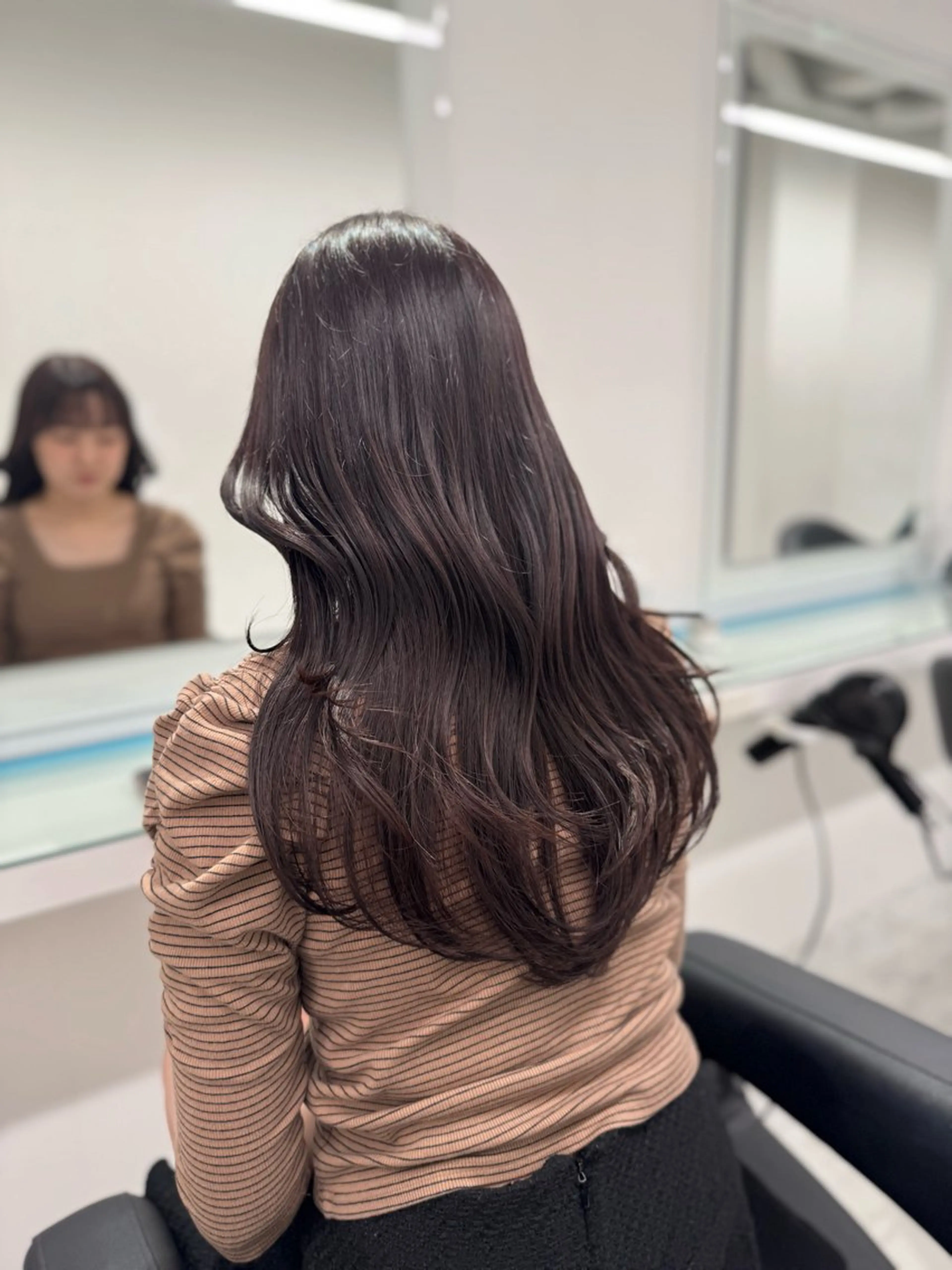 ロング カラー ヘアカラー ブリーチなし🤍透明 感カラー🤍しゅうじのヘアスタイル