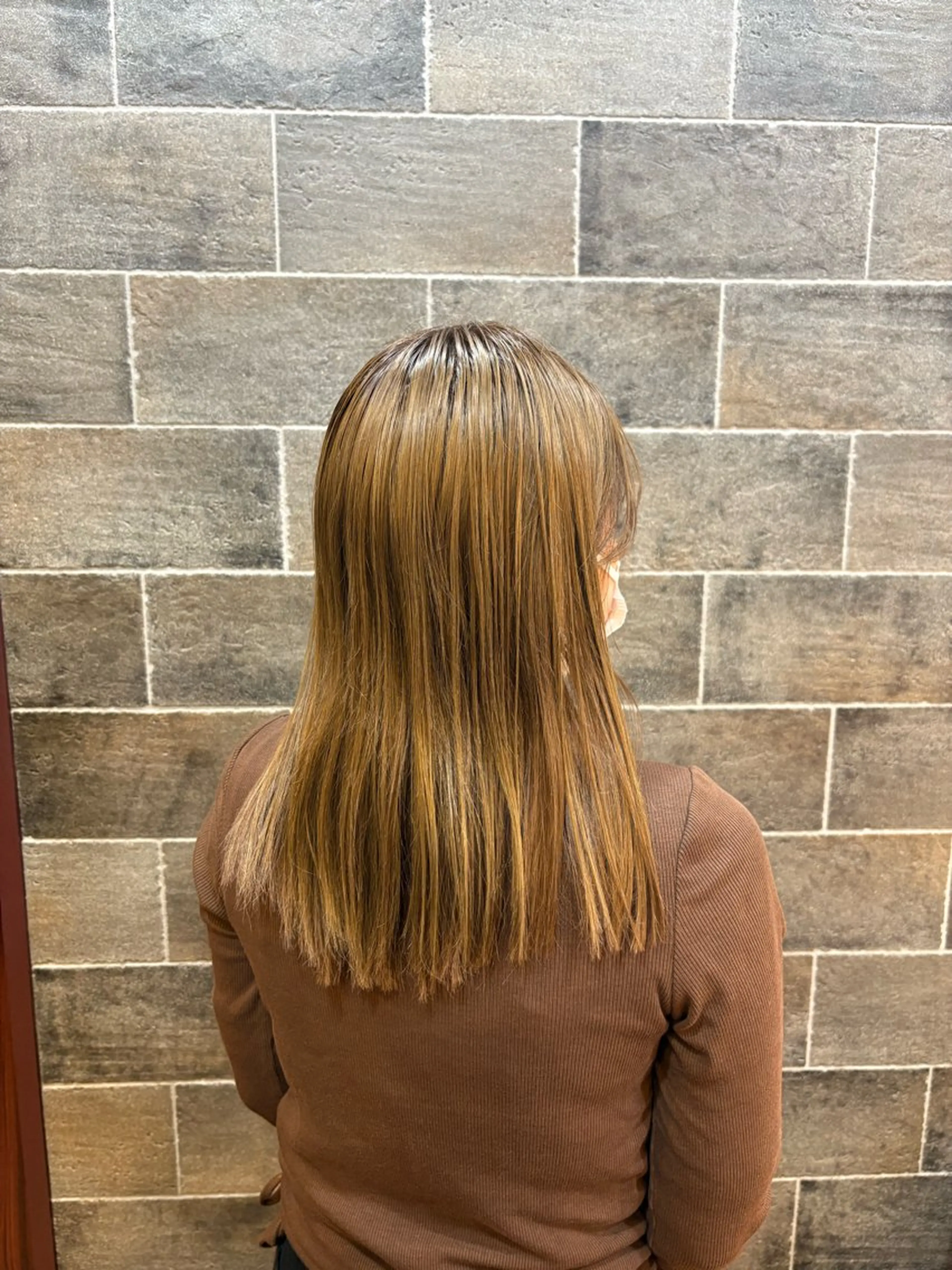 ミディアム 切りっぱなしボブ ショートボブ アッシュ ボブ 外ハネヘア ヘアカラー 栗原 鈴華🌻のヘアスタイル