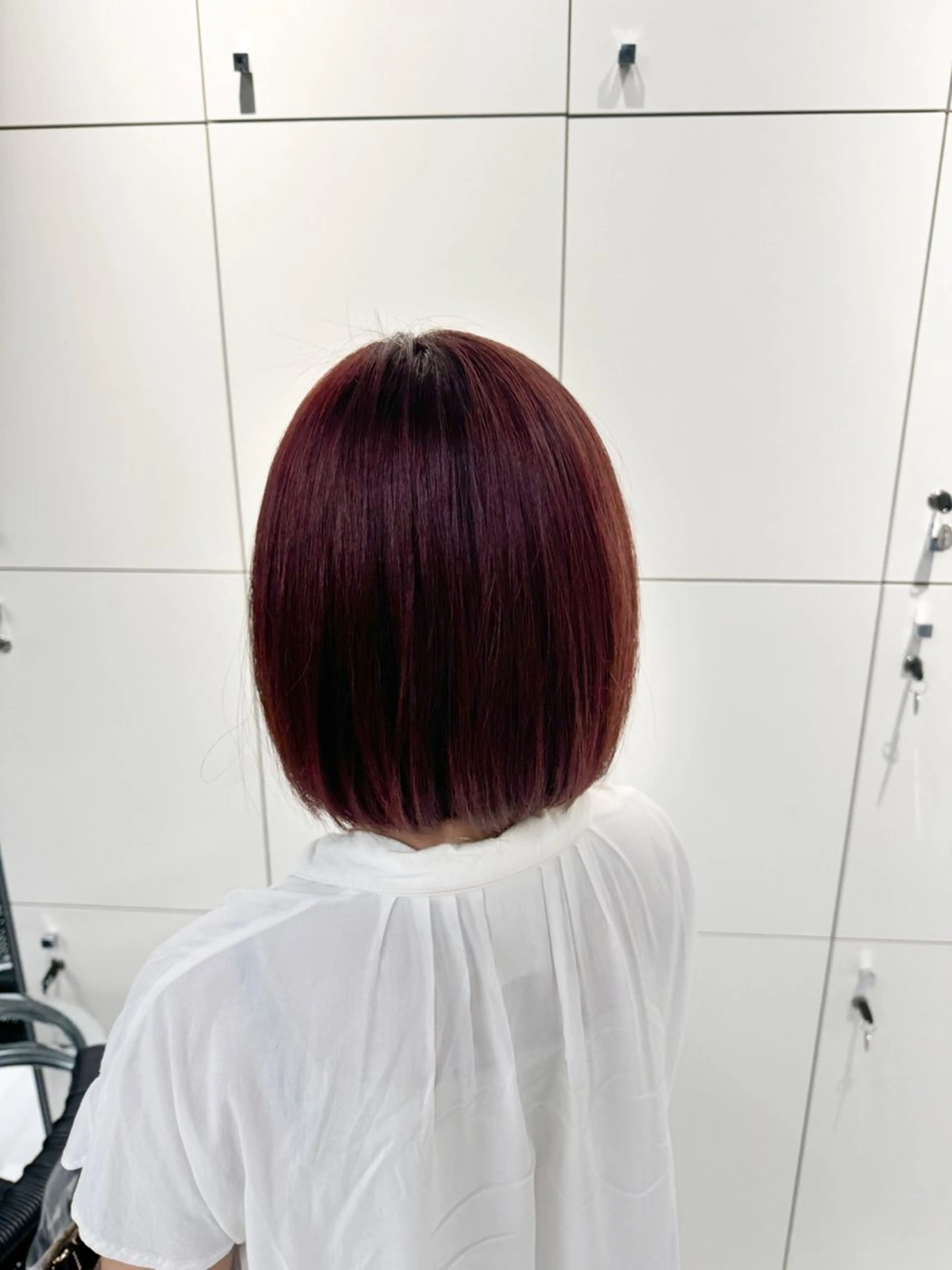 ミディアム カラー レッドカラー 傷まないブリーチ🪽 /大図みらいのヘアスタイル