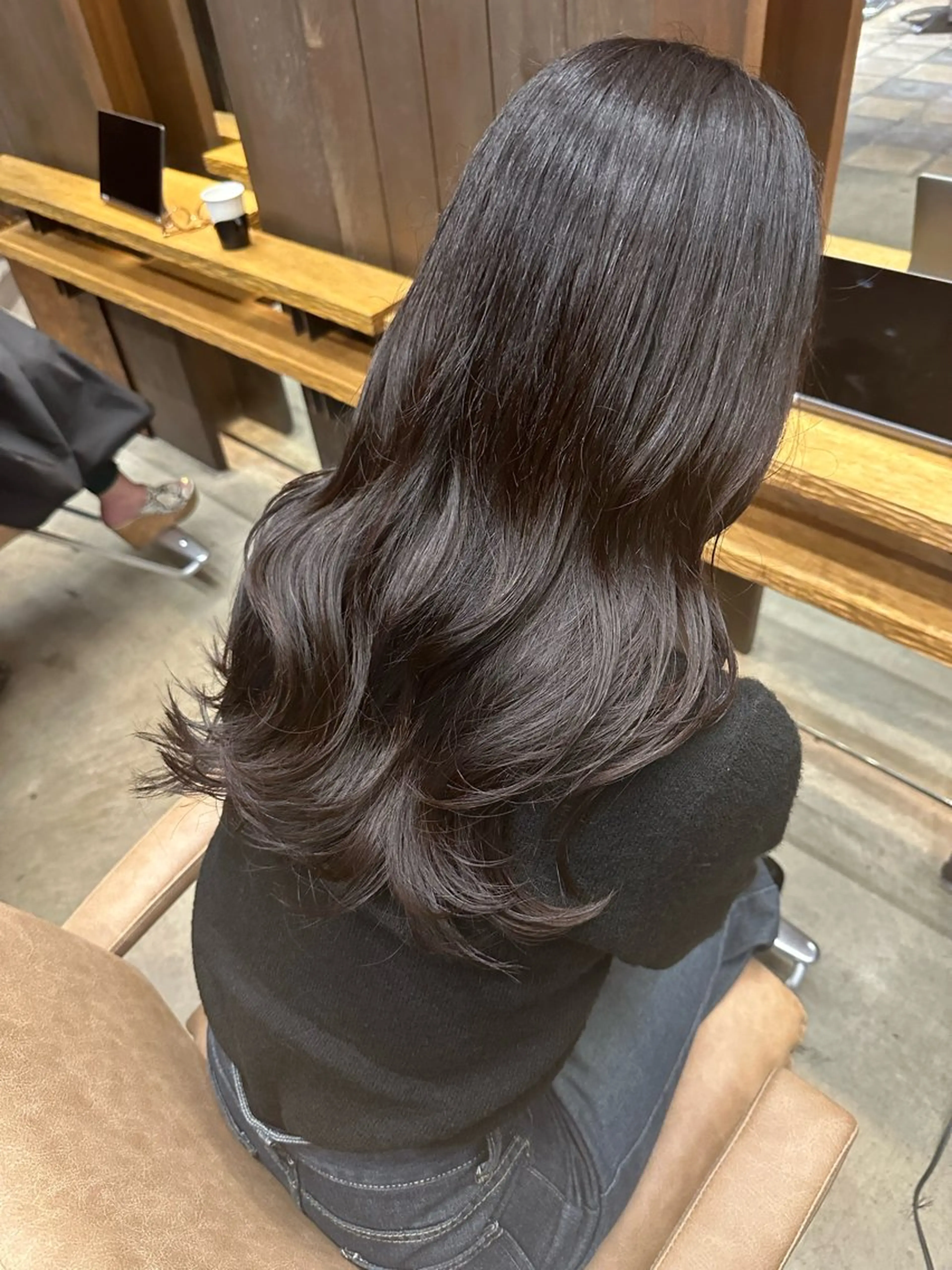 ロング カラー レイヤーカット カット ヘアカラー トリートメント 似合わせ松本 容政のヘアスタイル