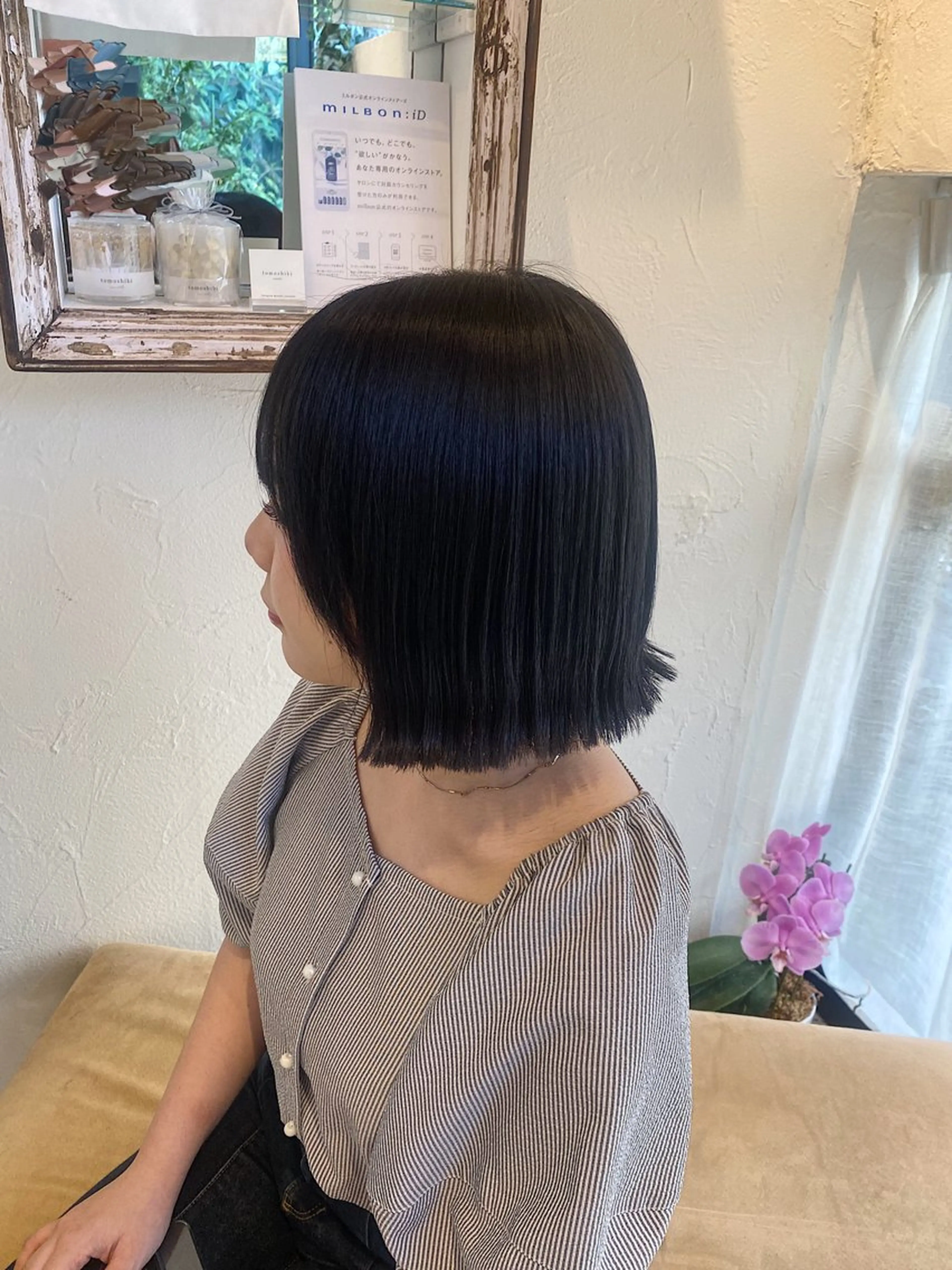 ミディアム カラー 艶カラー/ 縮毛矯正 /   タキダのヘアスタイル