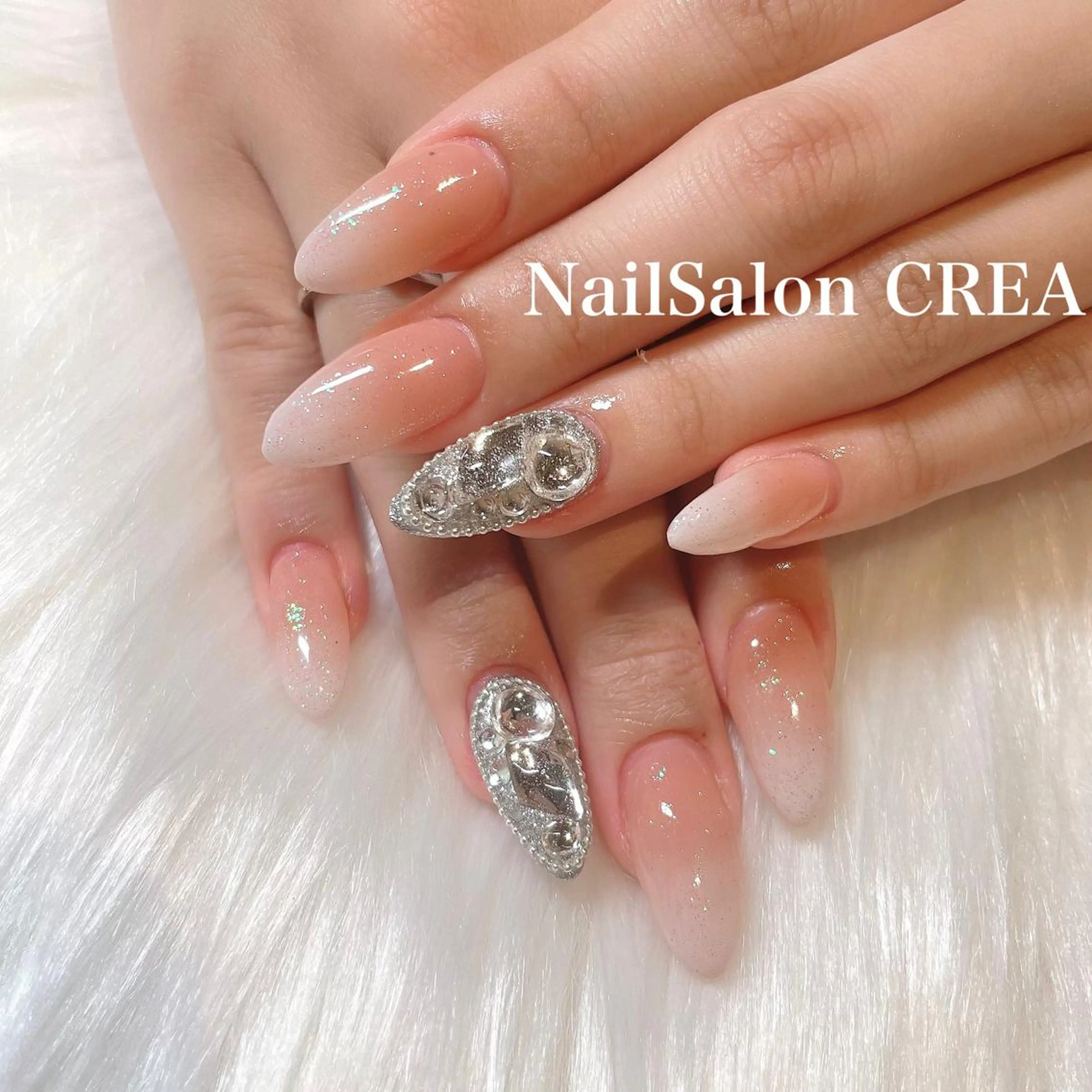 ネイル ラメ(グリッター) ハンドネイル NailSalon CREAのネイルデザイン