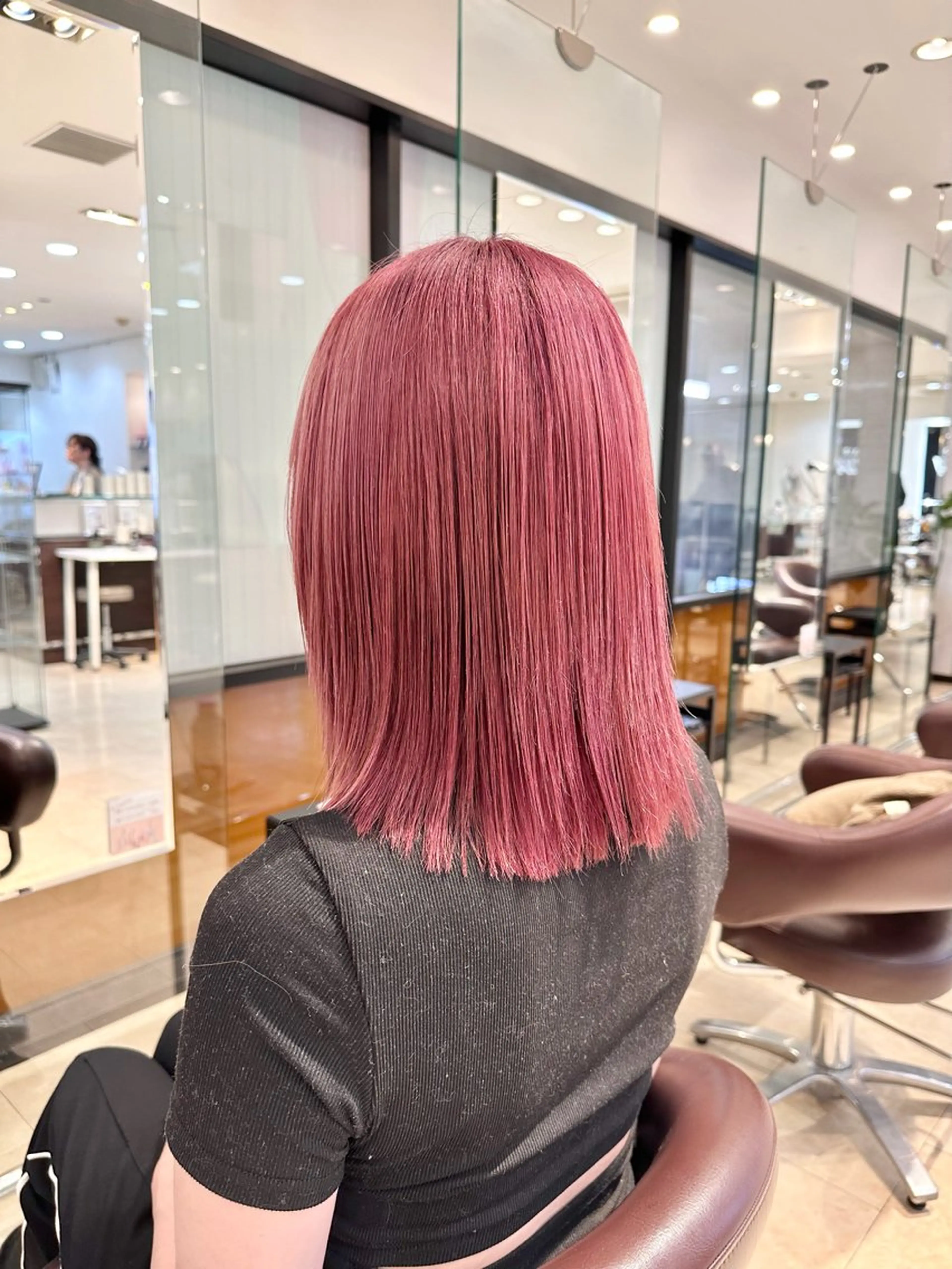 ミディアム TAYA大阪上本町所属・十場【髪質改善】 【ダブルカラー】のヘアスタイル