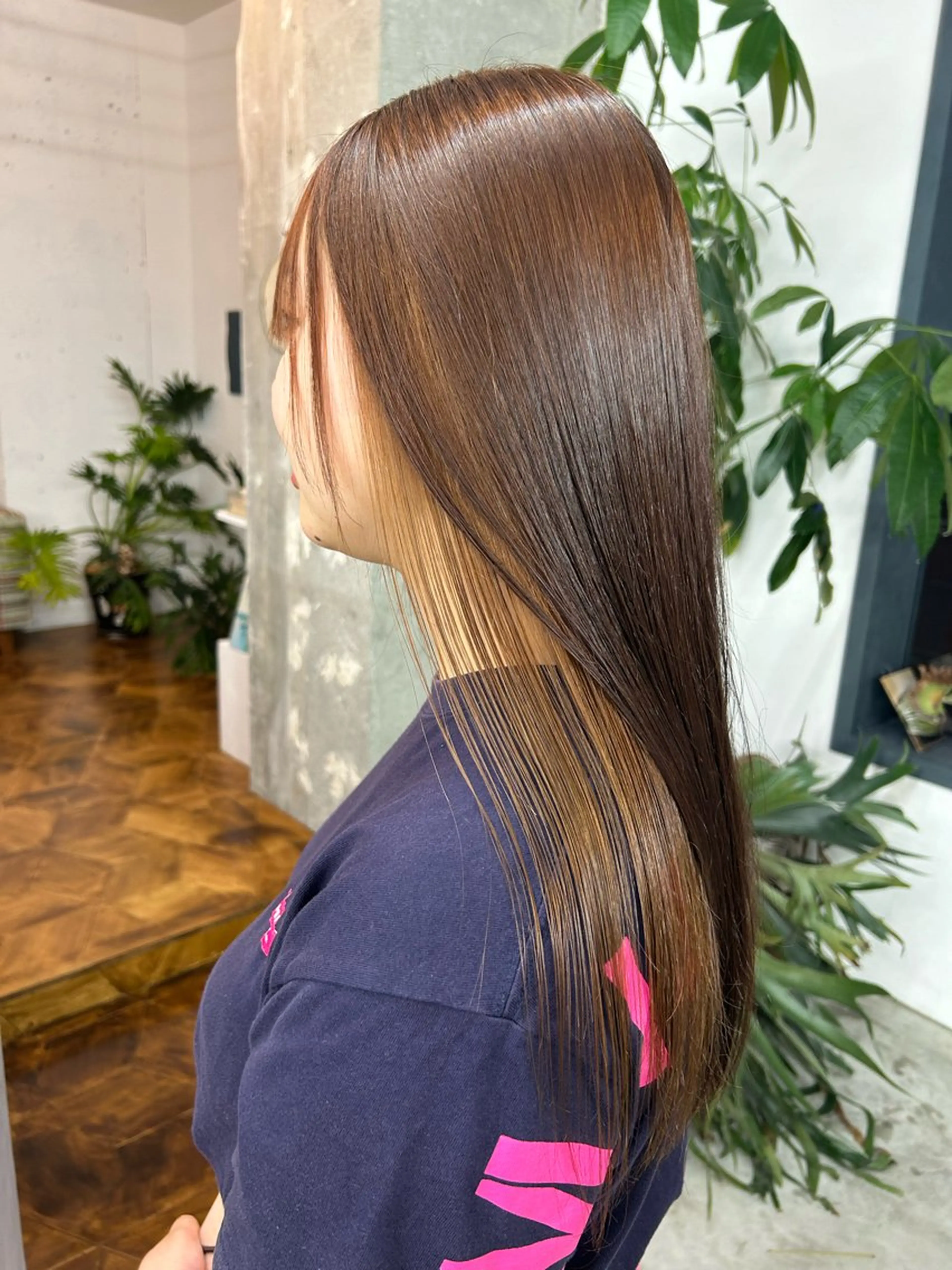 ロング 縮毛矯正 🫧透明感カラー🫧 ハシモトタケルのヘアスタイル