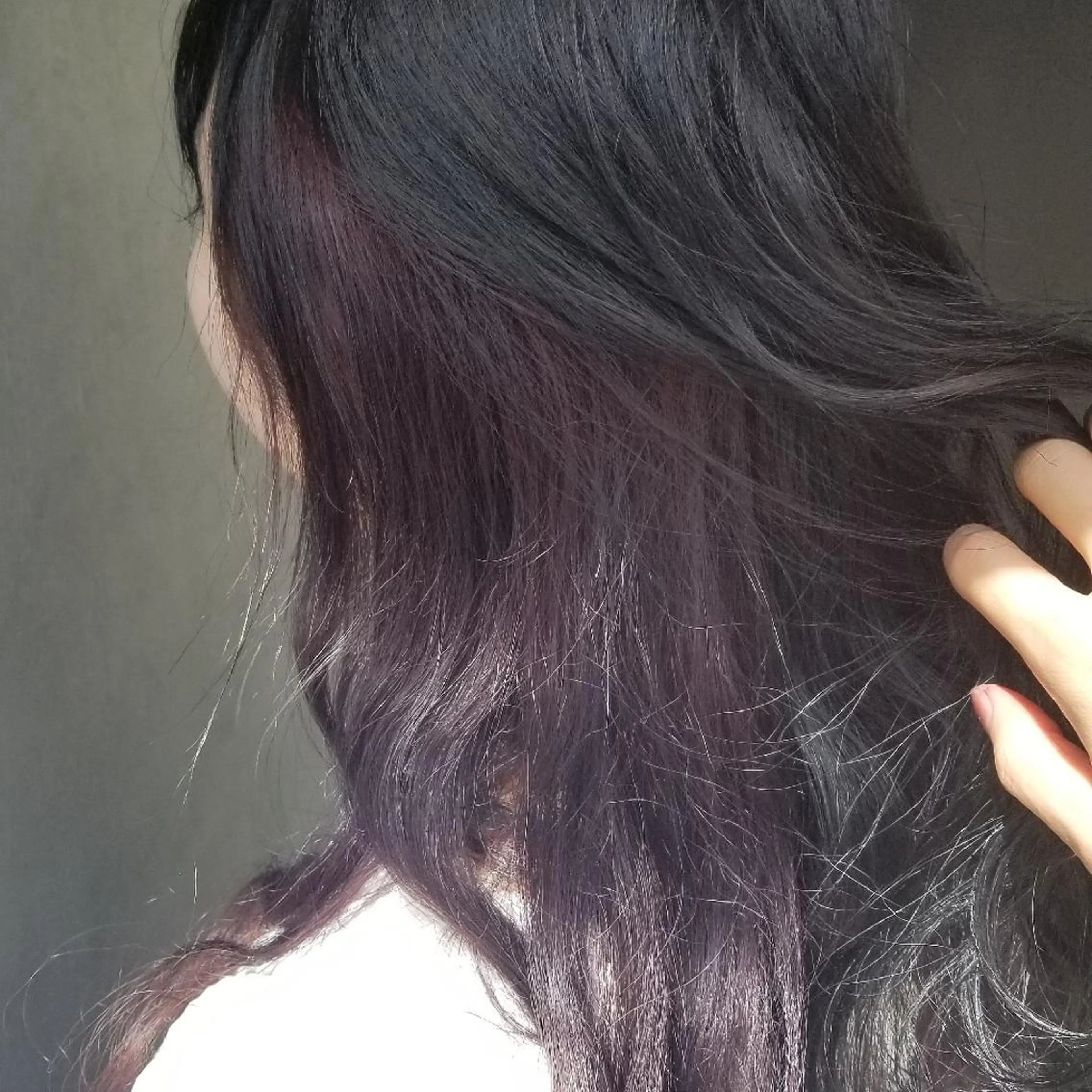 セミロング カラー インナーカラー 🔴赤み消し/ 艶カラー落合　優🔴のヘアスタイル