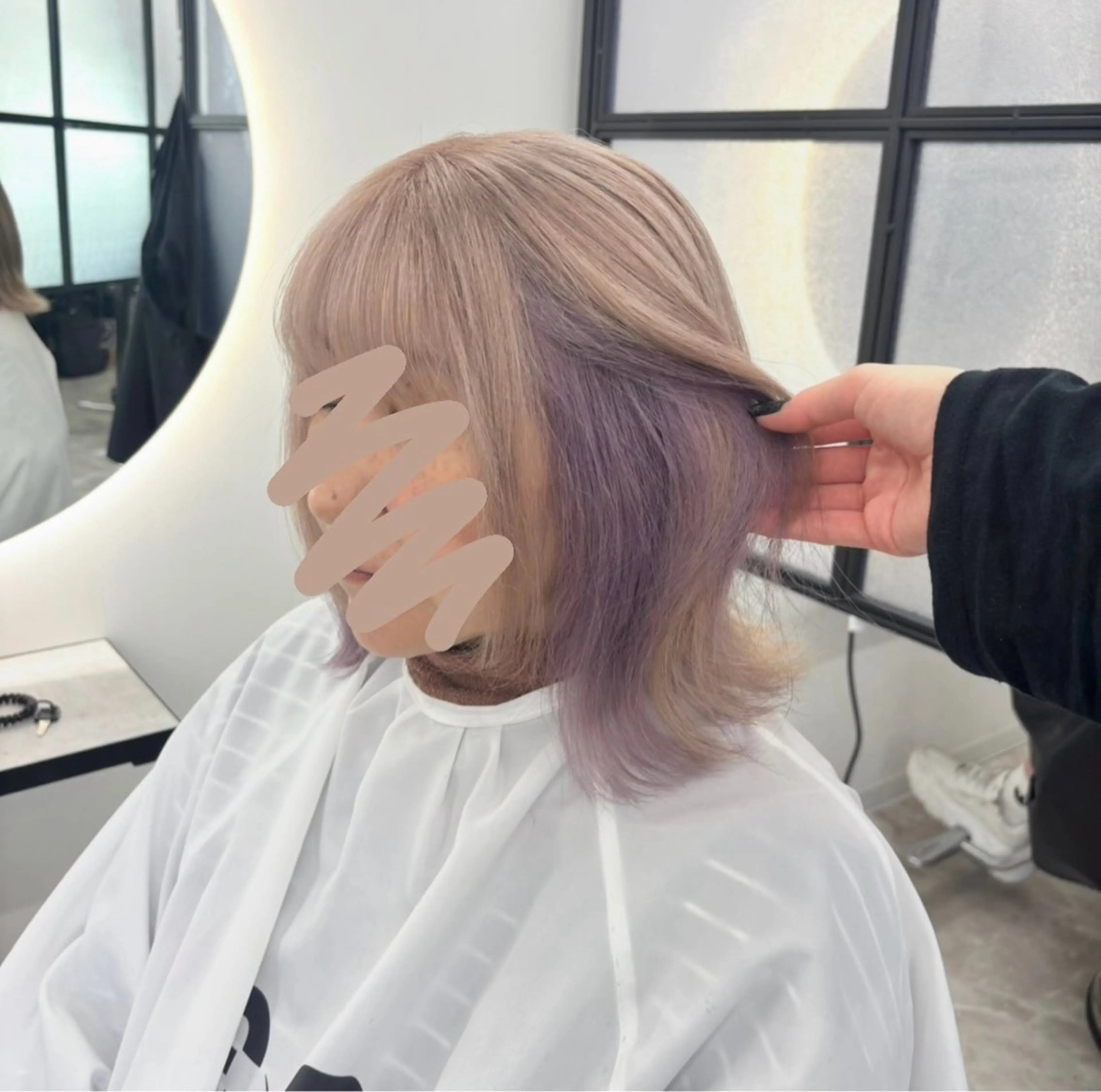 ミディアム カラー ヘアカラー Ren. 🦋デザインカラーのヘアスタイル