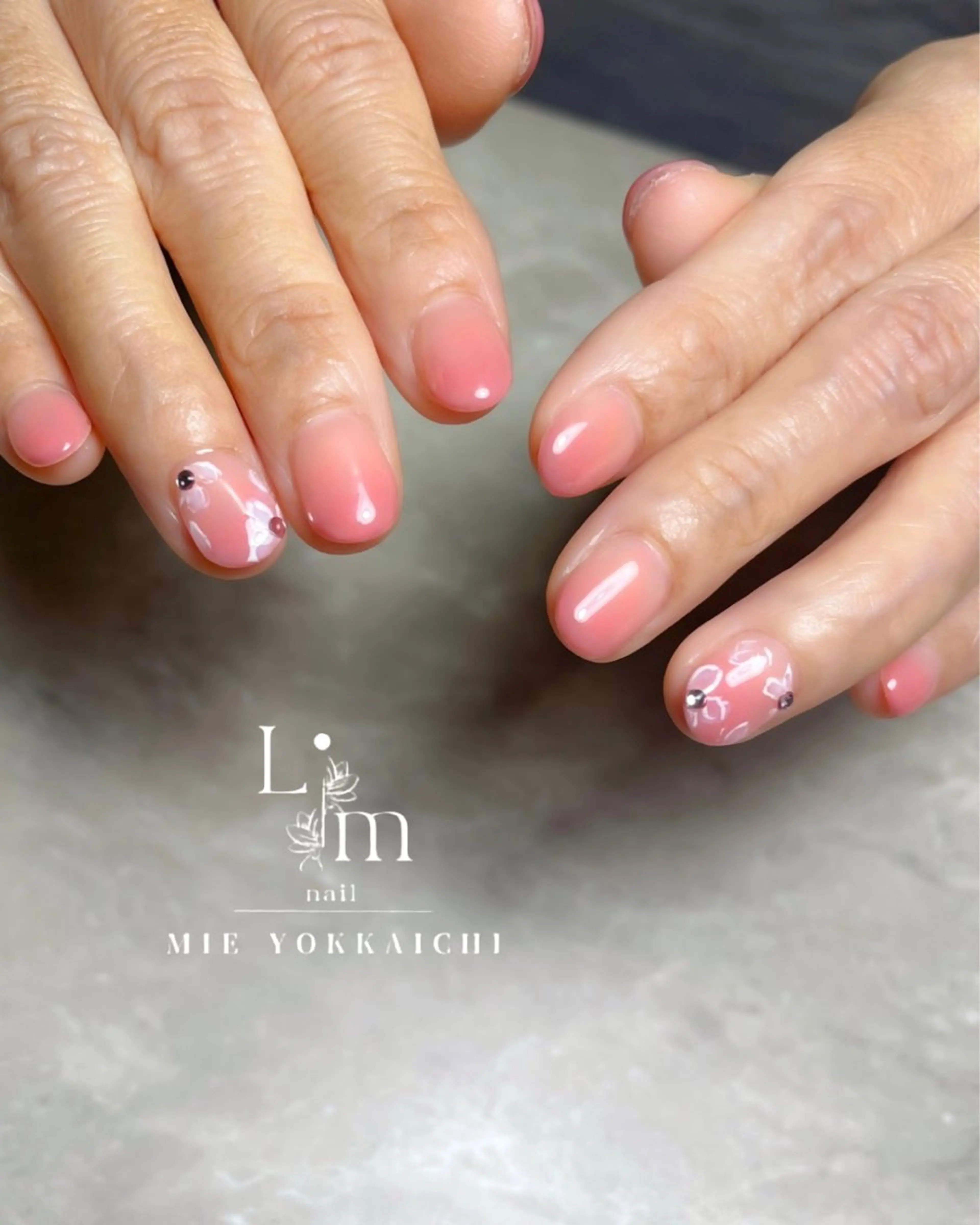 ネイル フラワーネイル 春ネイル Li.m nail (リム ネイル)所属・Li.m nail リム ネイルのネイルデザイン