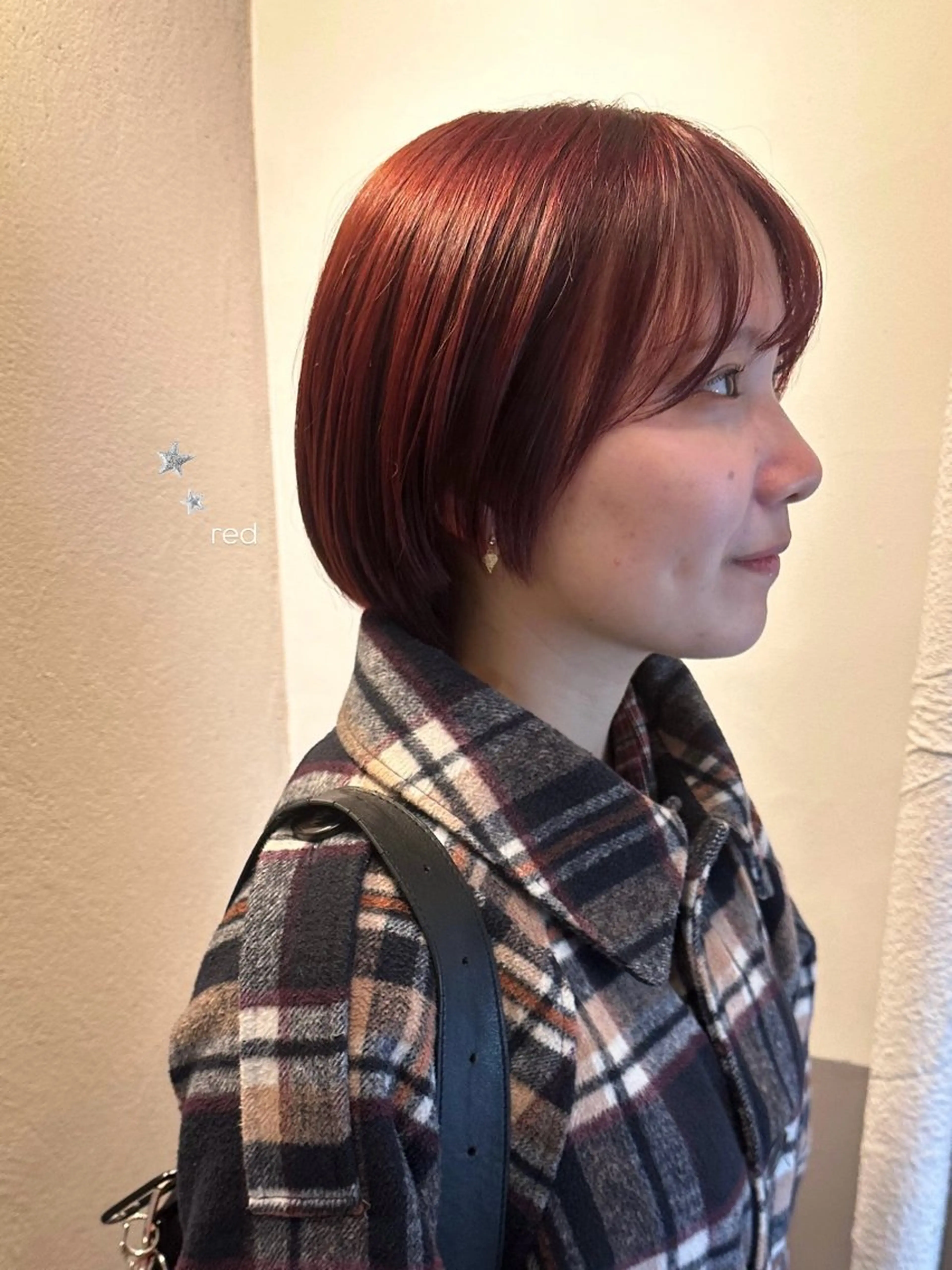ショート カラー ヘアカラー トリートメント 暖色/レイヤーカット 🌙オノユリカのヘアスタイル